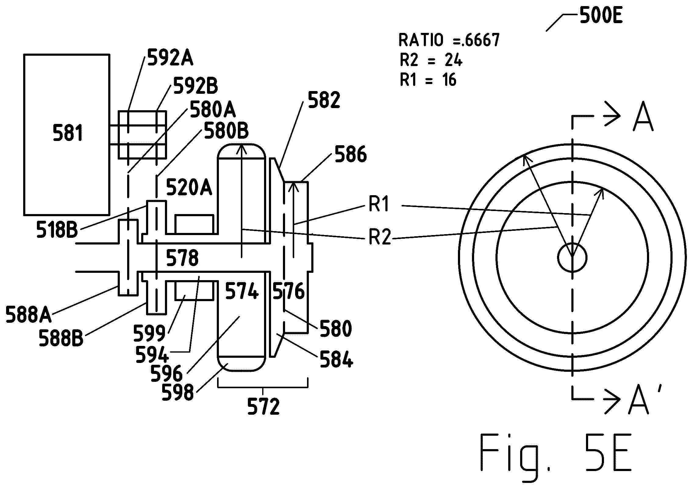 Patent US12311713 Figure 20 – Road to rail hybrid vehicles using a transition span and passive junctions