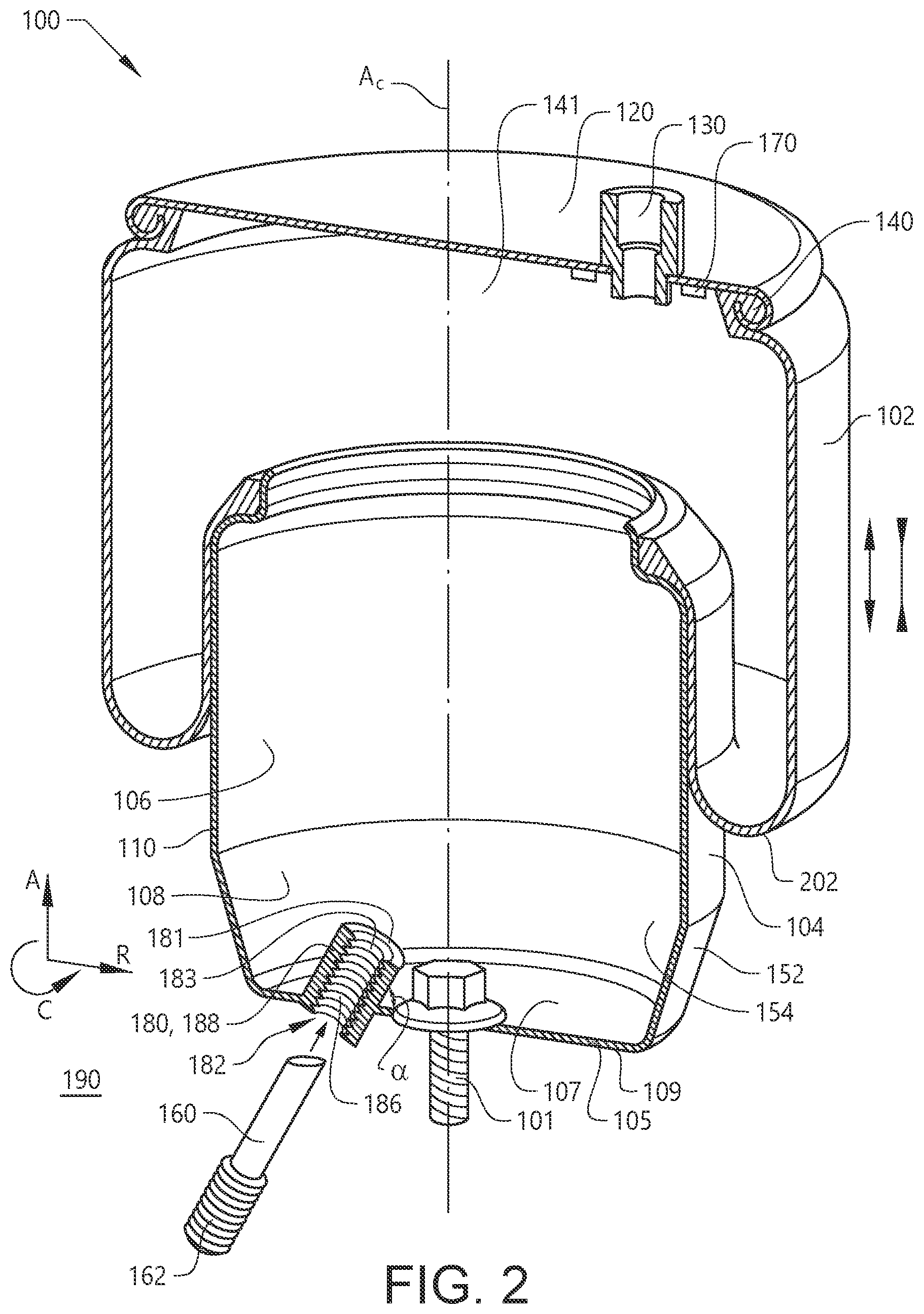 Patent US12311715 Figure 2 – Suspension arrangement for a vehicle