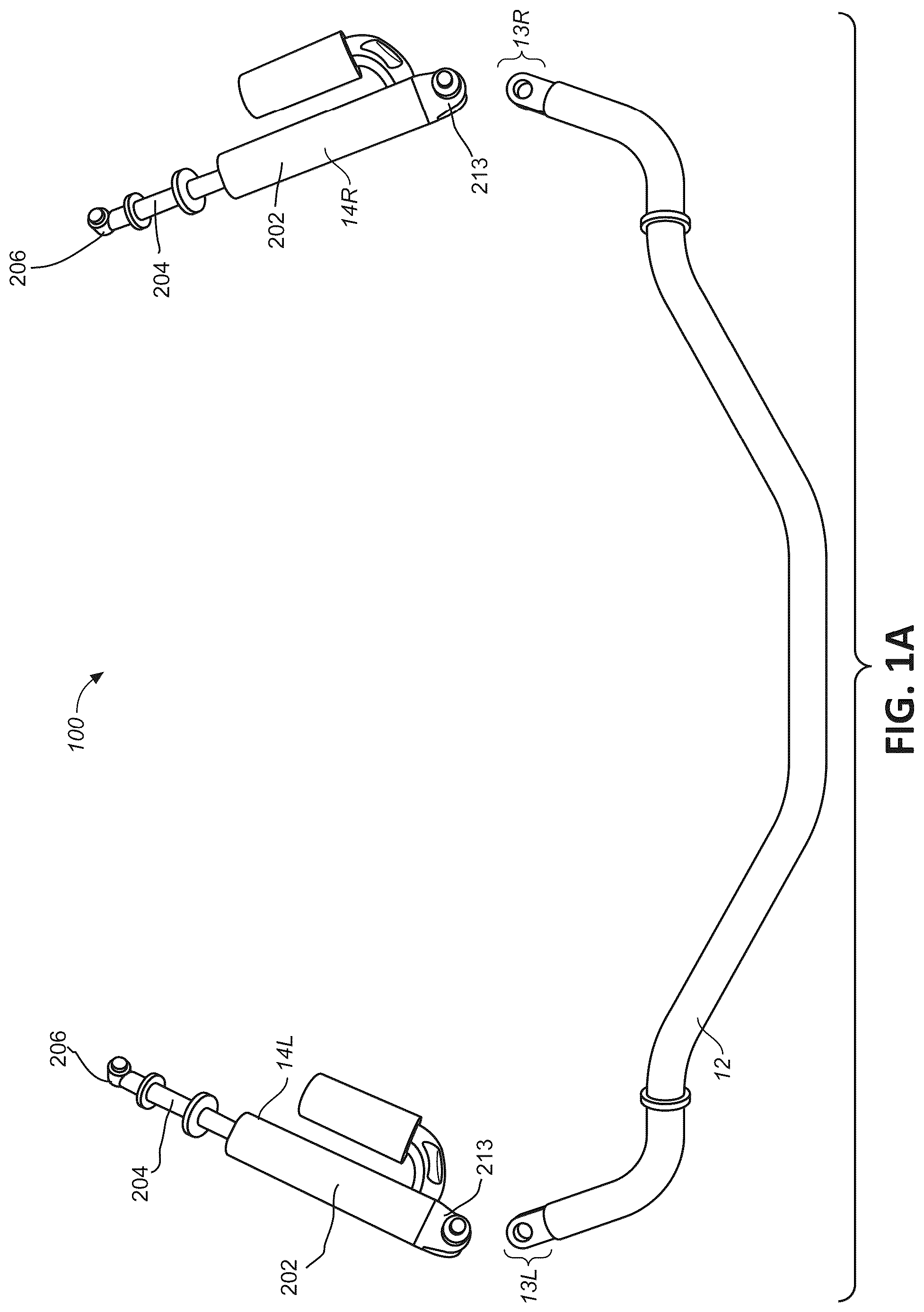 Patent US12311720 Figure 1 – Hydraulic cross-linked suspension