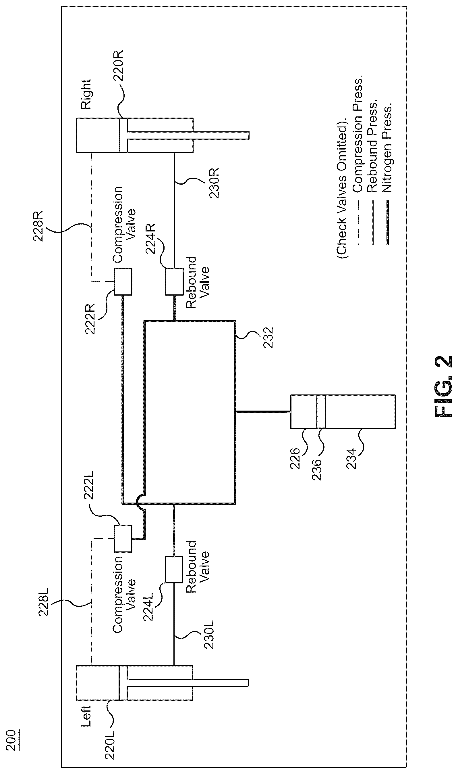 Patent US12311720 Figure 5 – Hydraulic cross-linked suspension