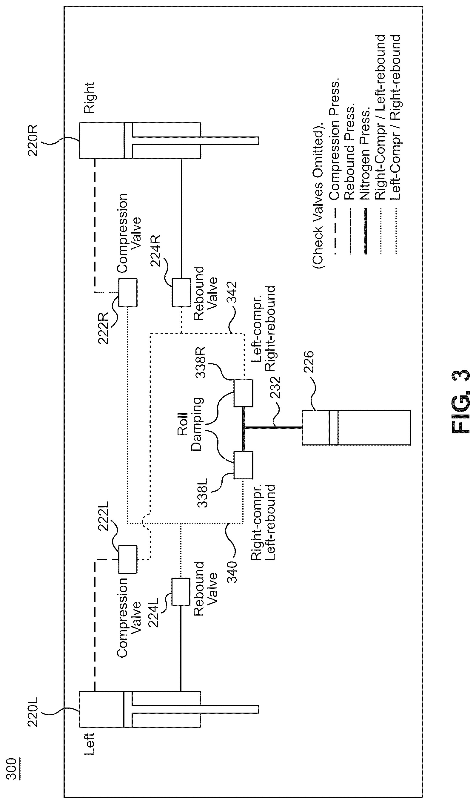Patent US12311720 Figure 6 – Hydraulic cross-linked suspension
