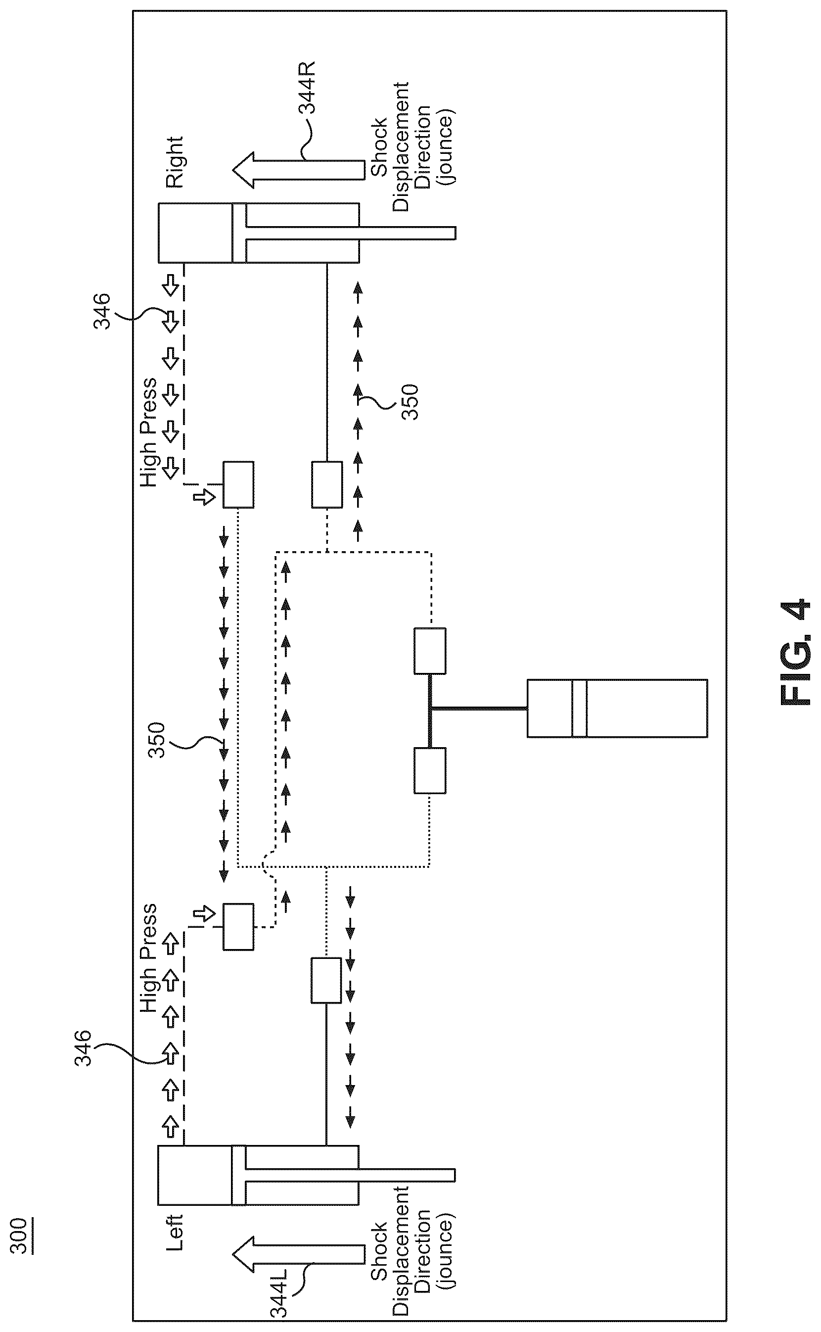 Patent US12311720 Figure 7 – Hydraulic cross-linked suspension