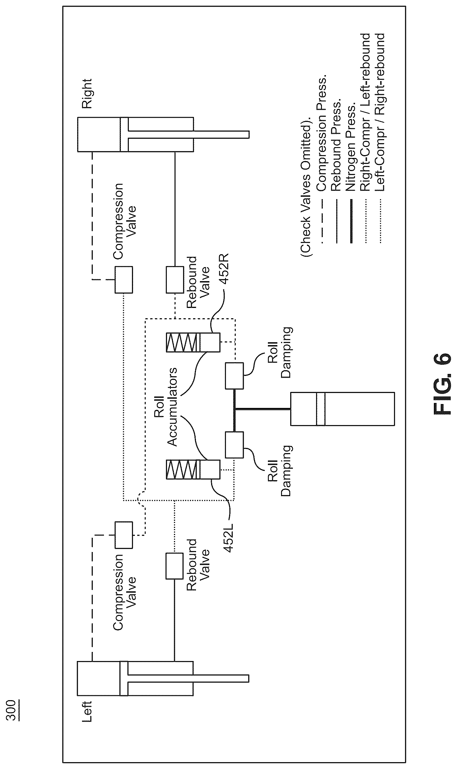 Patent US12311720 Figure 9 – Hydraulic cross-linked suspension