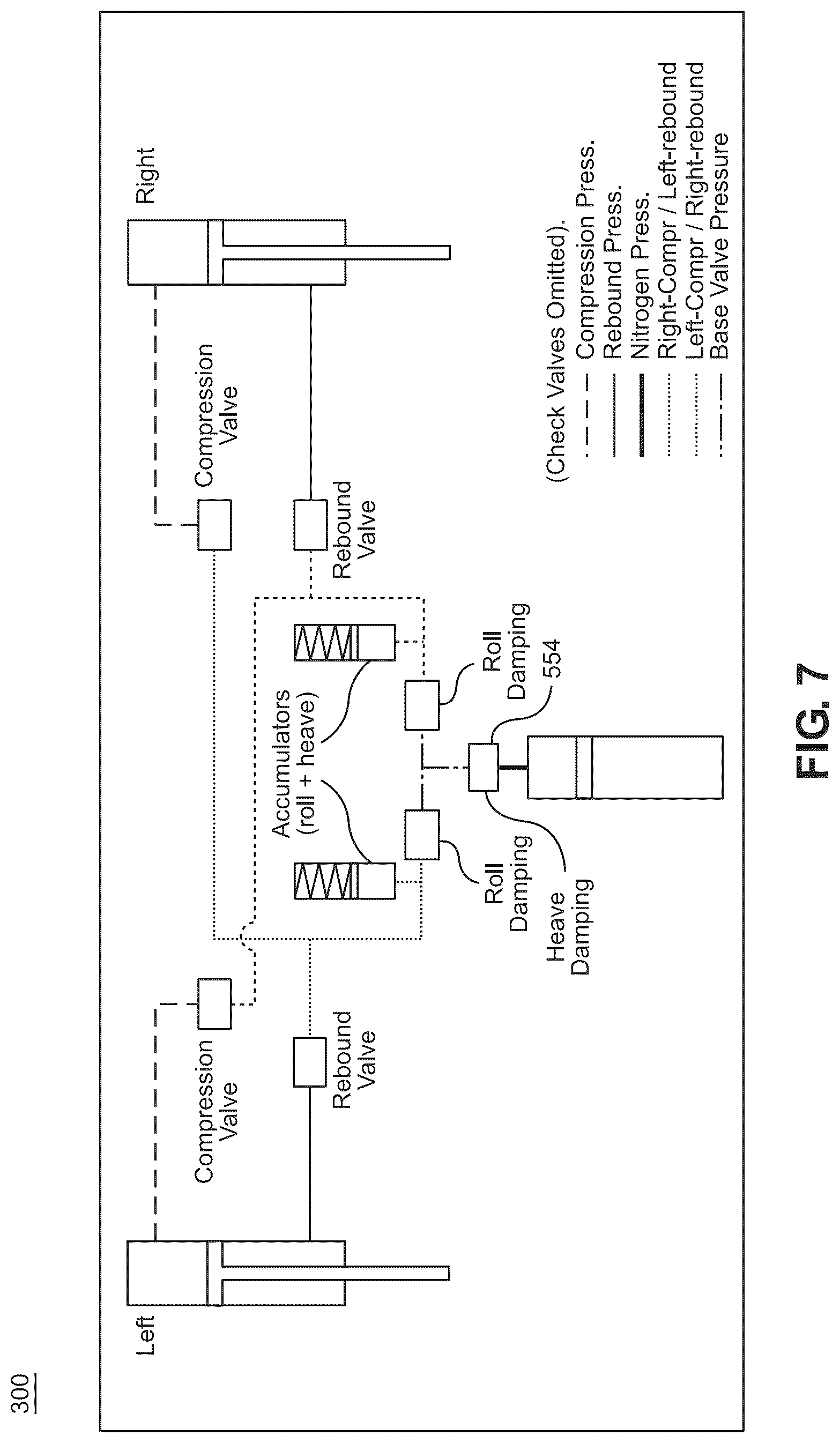 Patent US12311720 Figure 10 – Hydraulic cross-linked suspension