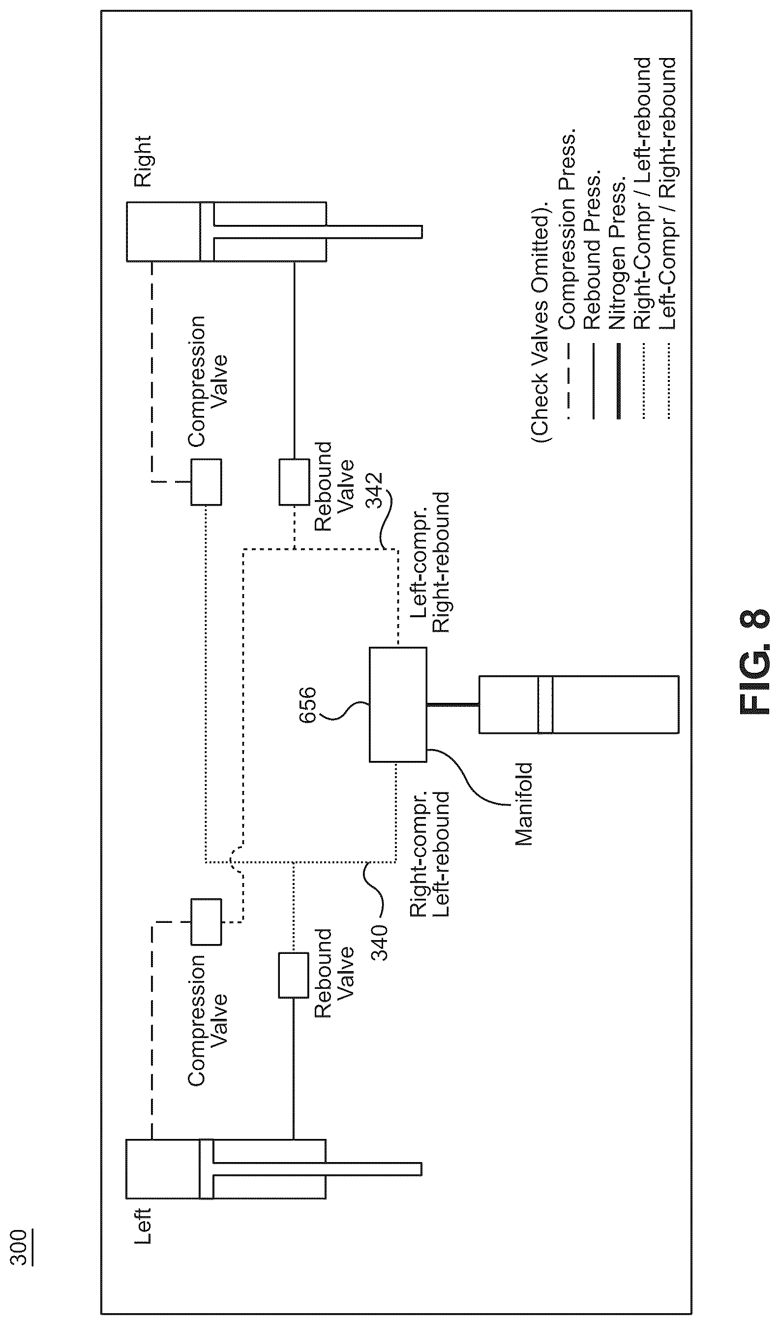 Patent US12311720 Figure 11 – Hydraulic cross-linked suspension