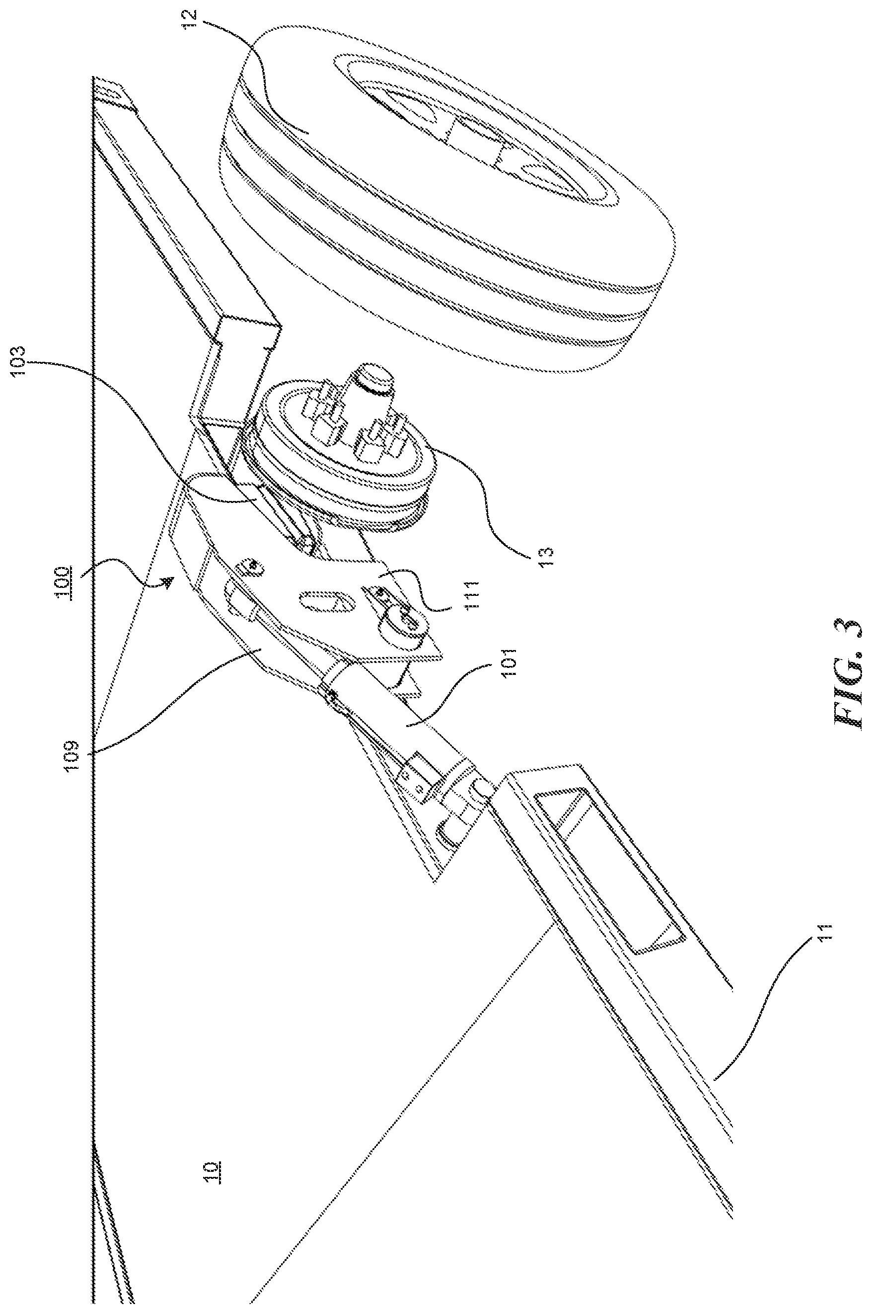 Patent US12311721 Figure 3 – Single axle suspension system and associated methods