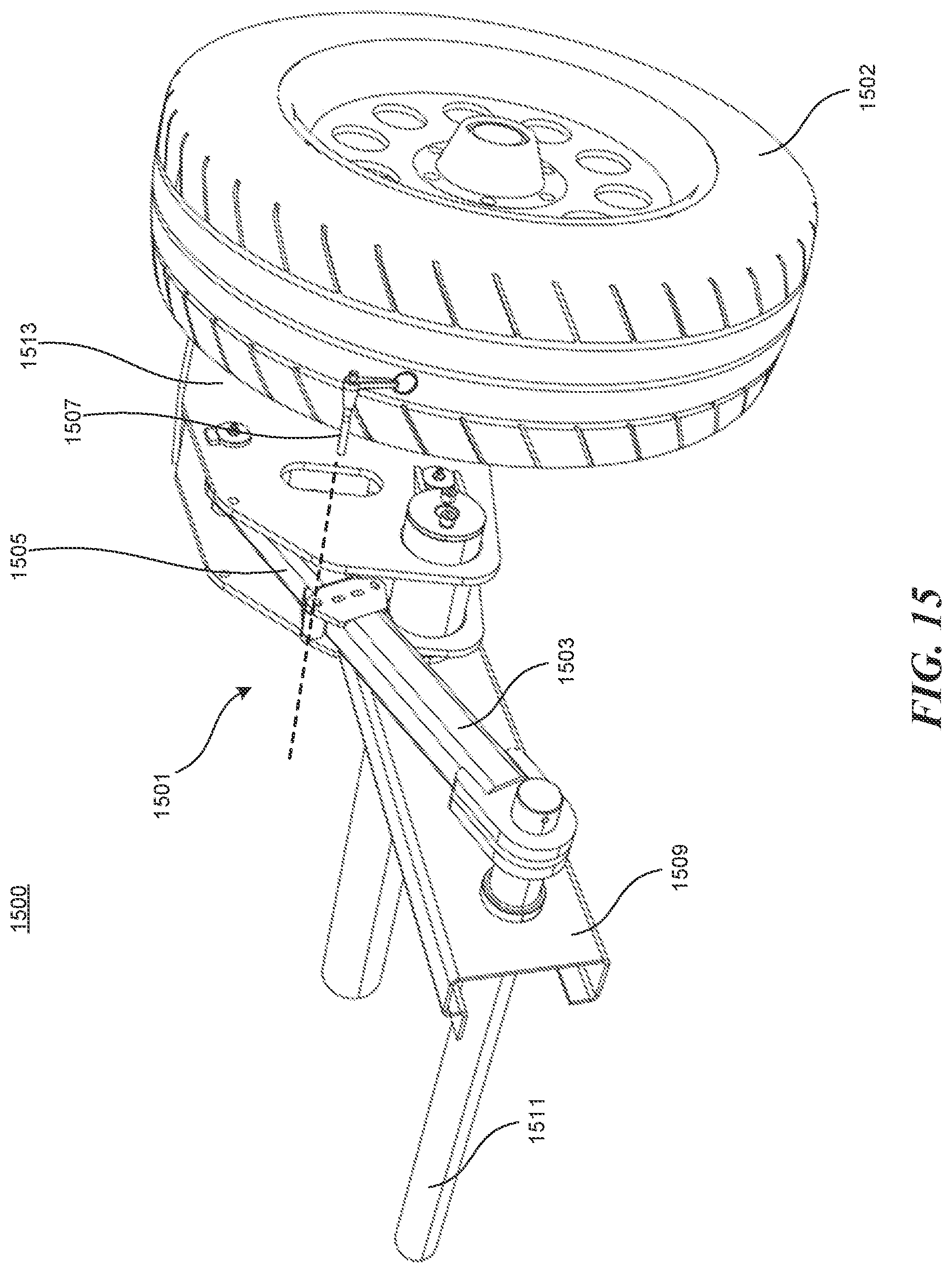 Patent US12311721 Figure 15 – Single axle suspension system and associated methods