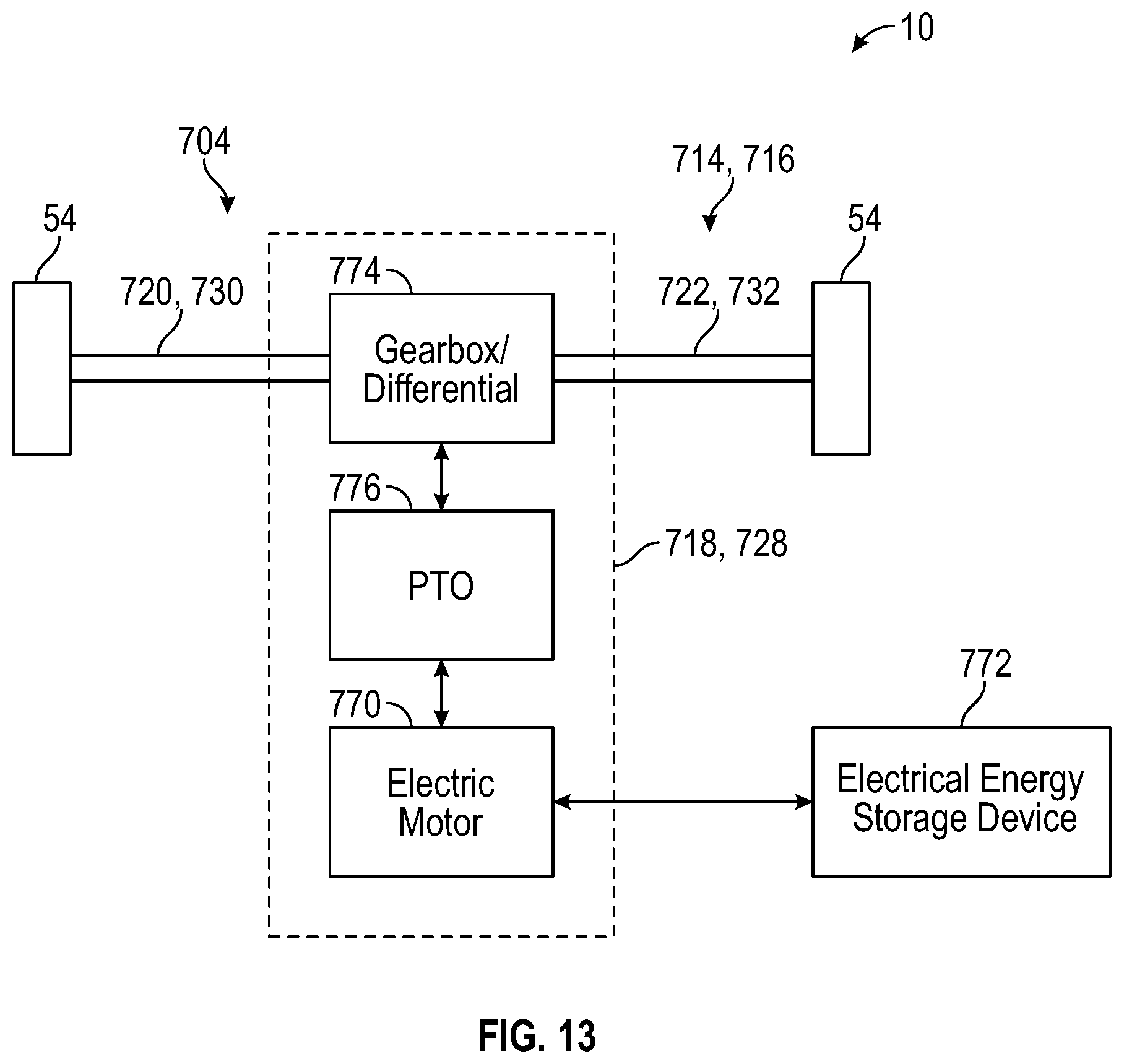 Patent US12311722 Figure 13 – Systems and methods for a suspension assembly on an electrified vehicle