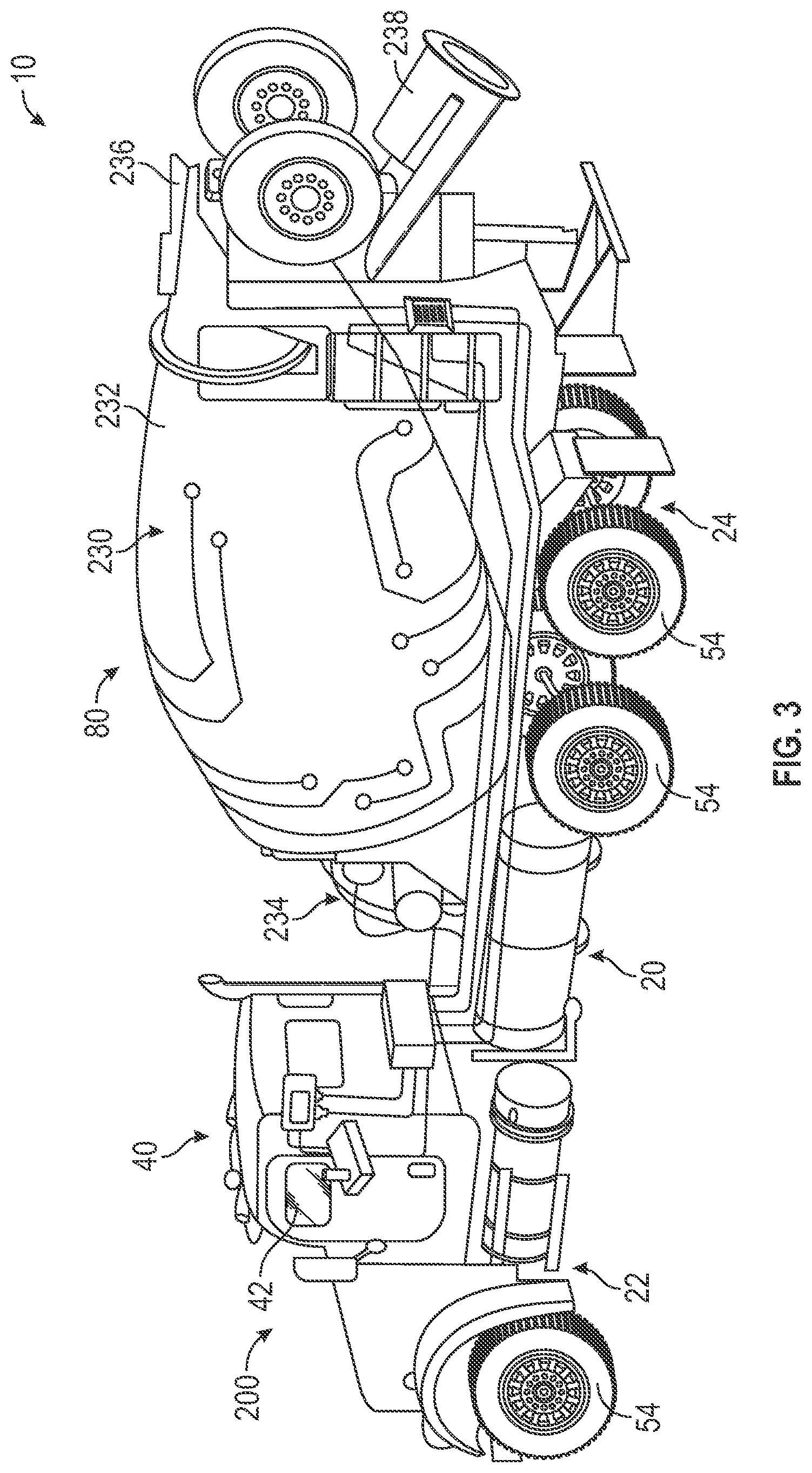 Patent US12311723 Figure 3 – Systems and methods for a suspension assembly on an electrified vehicle