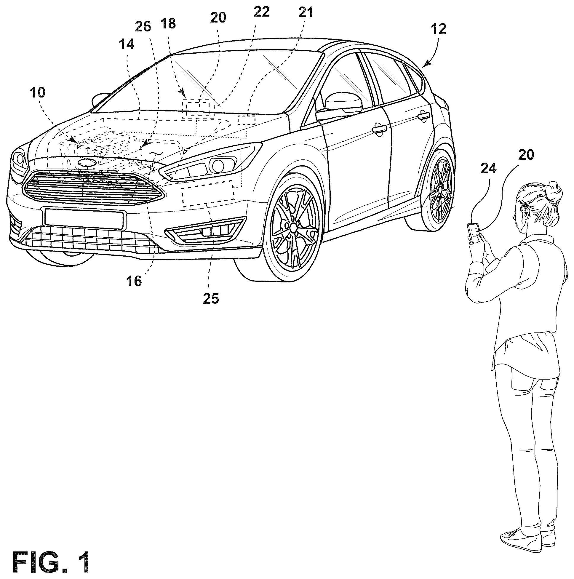 Patent US12311725 Figure 1 – Thermal management system and stabilizer assembly for a vehicle