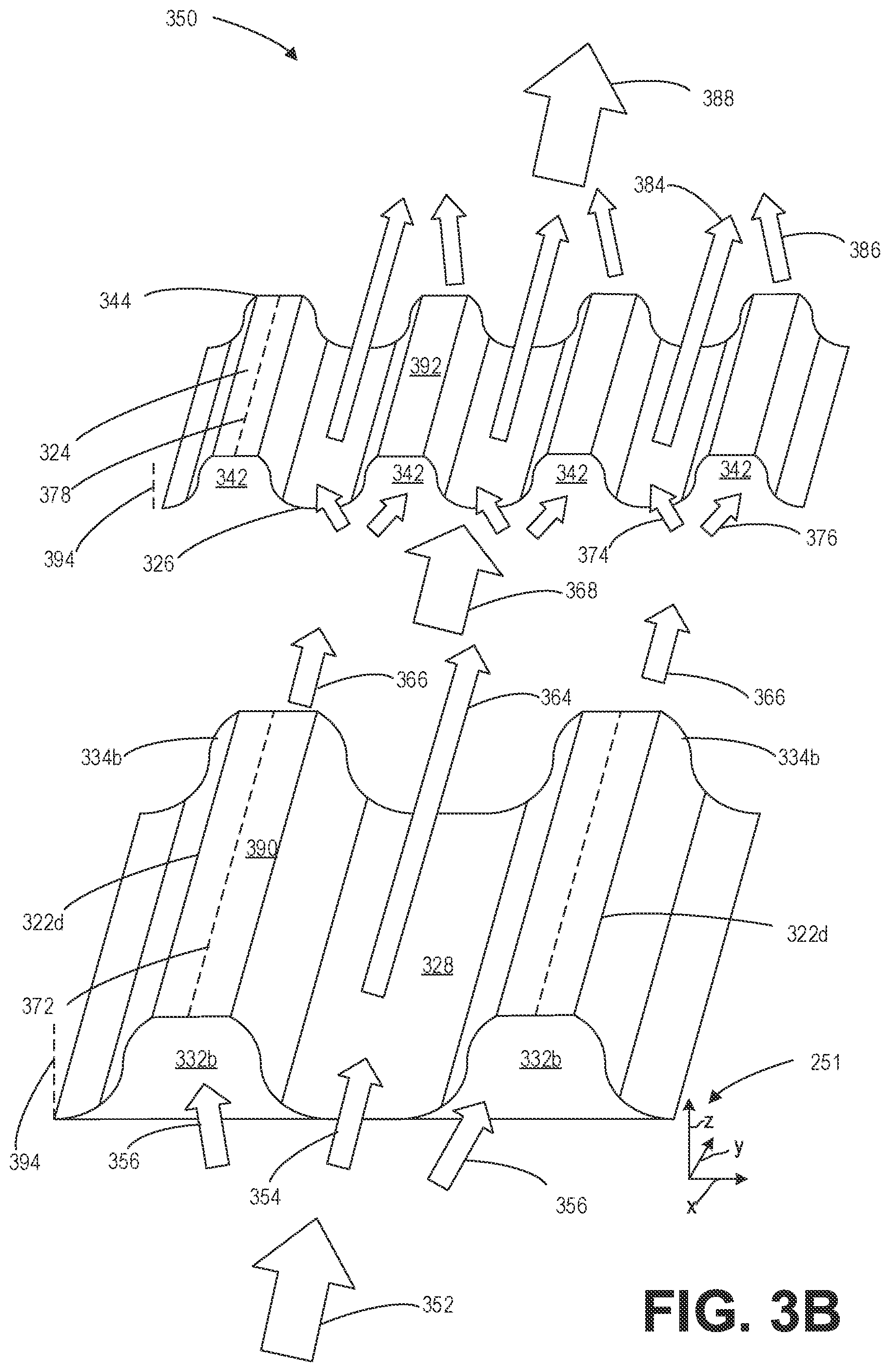 Patent US12311726 Figure 5 – Battery cooling unit intermediate plate with continuous and discontinuous ribs