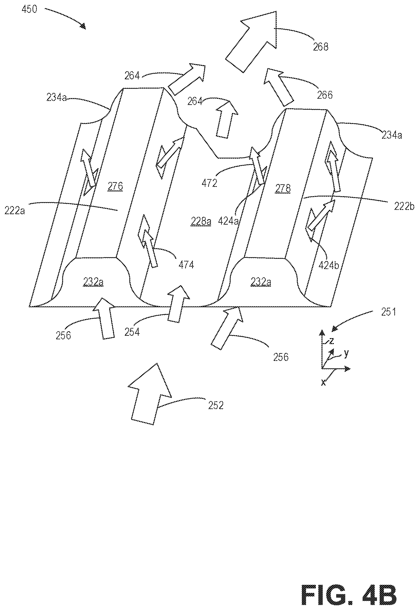 Patent US12311726 Figure 7 – Battery cooling unit intermediate plate with continuous and discontinuous ribs