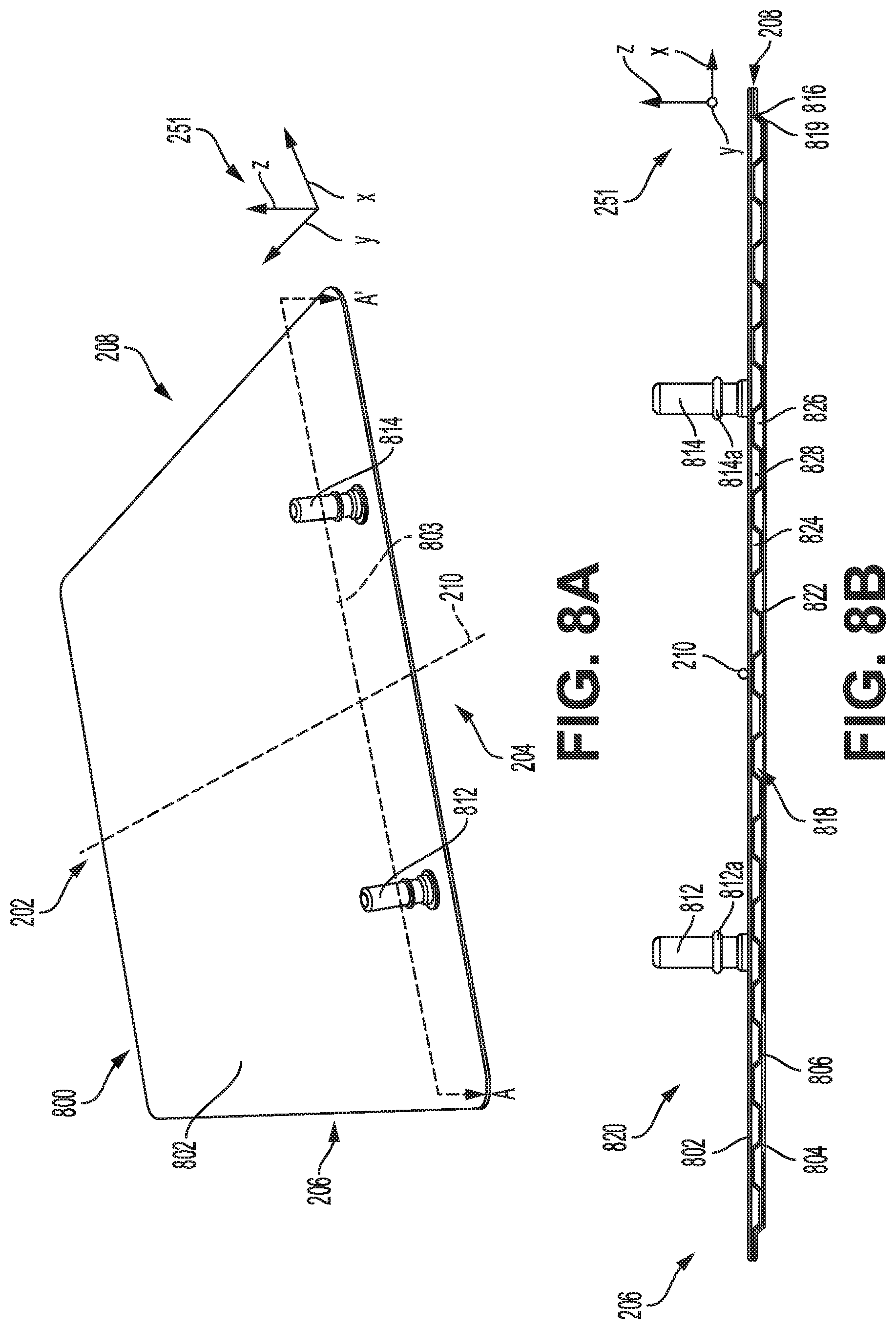 Patent US12311726 Figure 13 – Battery cooling unit intermediate plate with continuous and discontinuous ribs