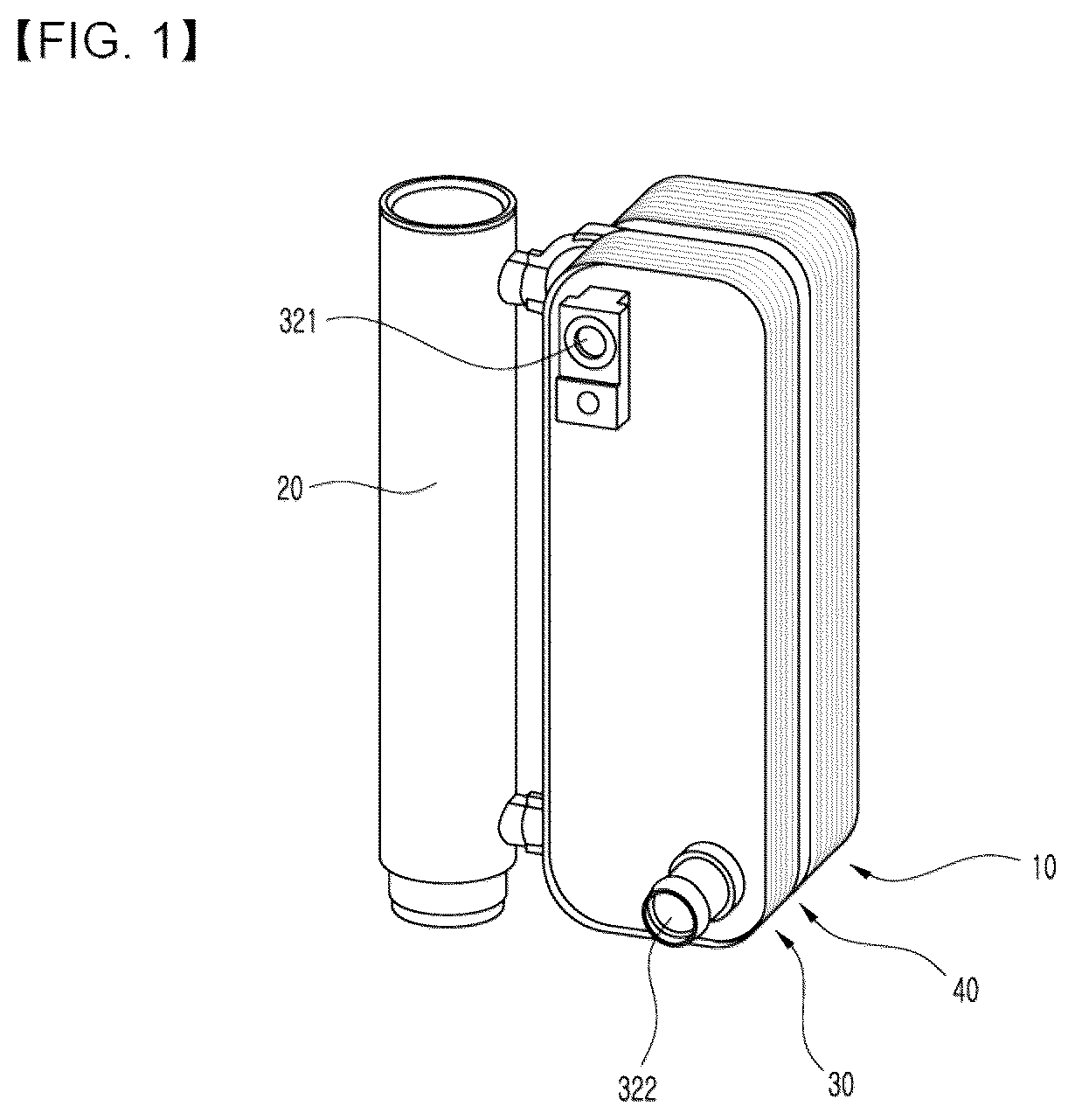 Patent US12311727 Figure 1 – Heat exchanger for vehicles
