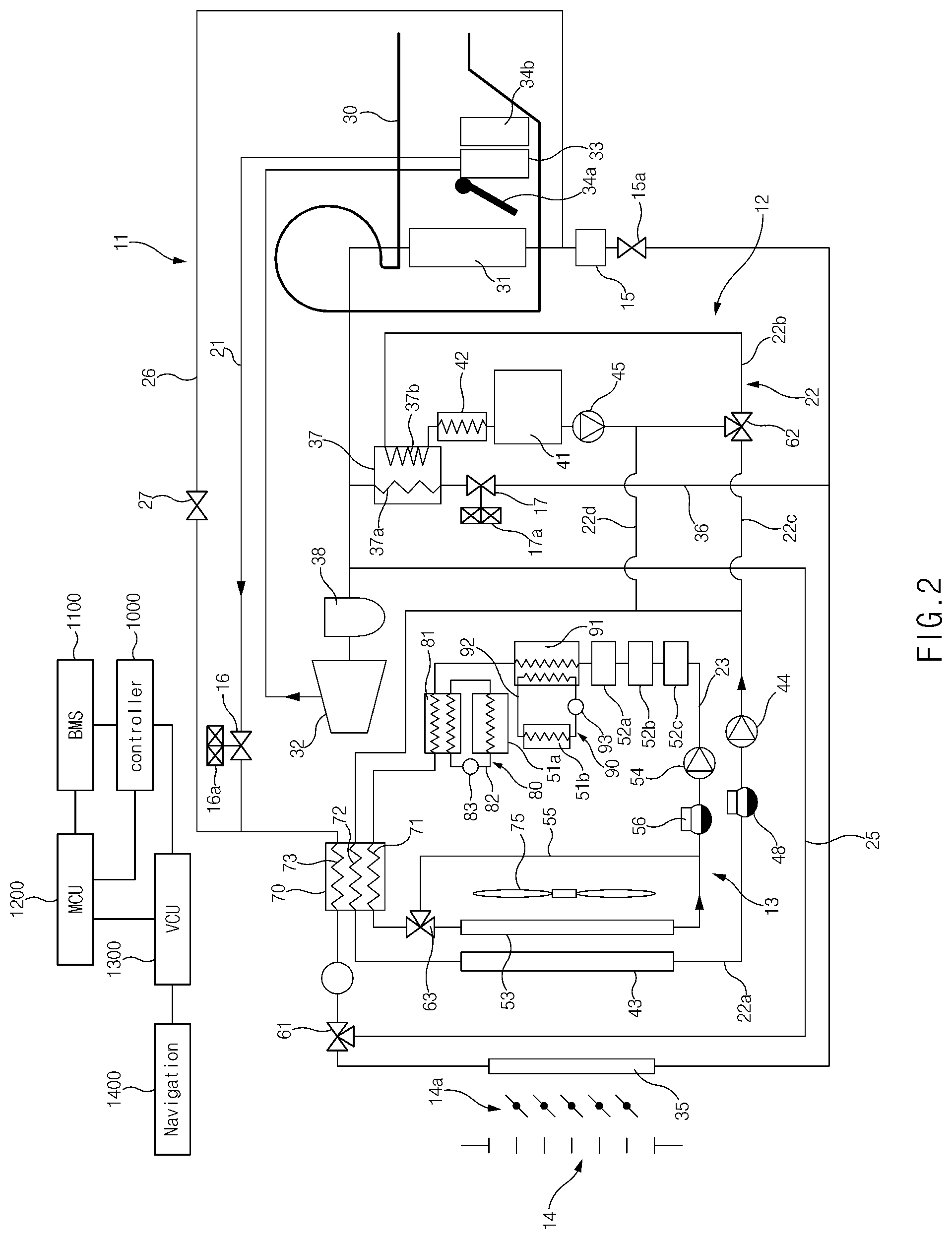 Patent US12311735 Figure 2 – Control method for cooling powertrain component