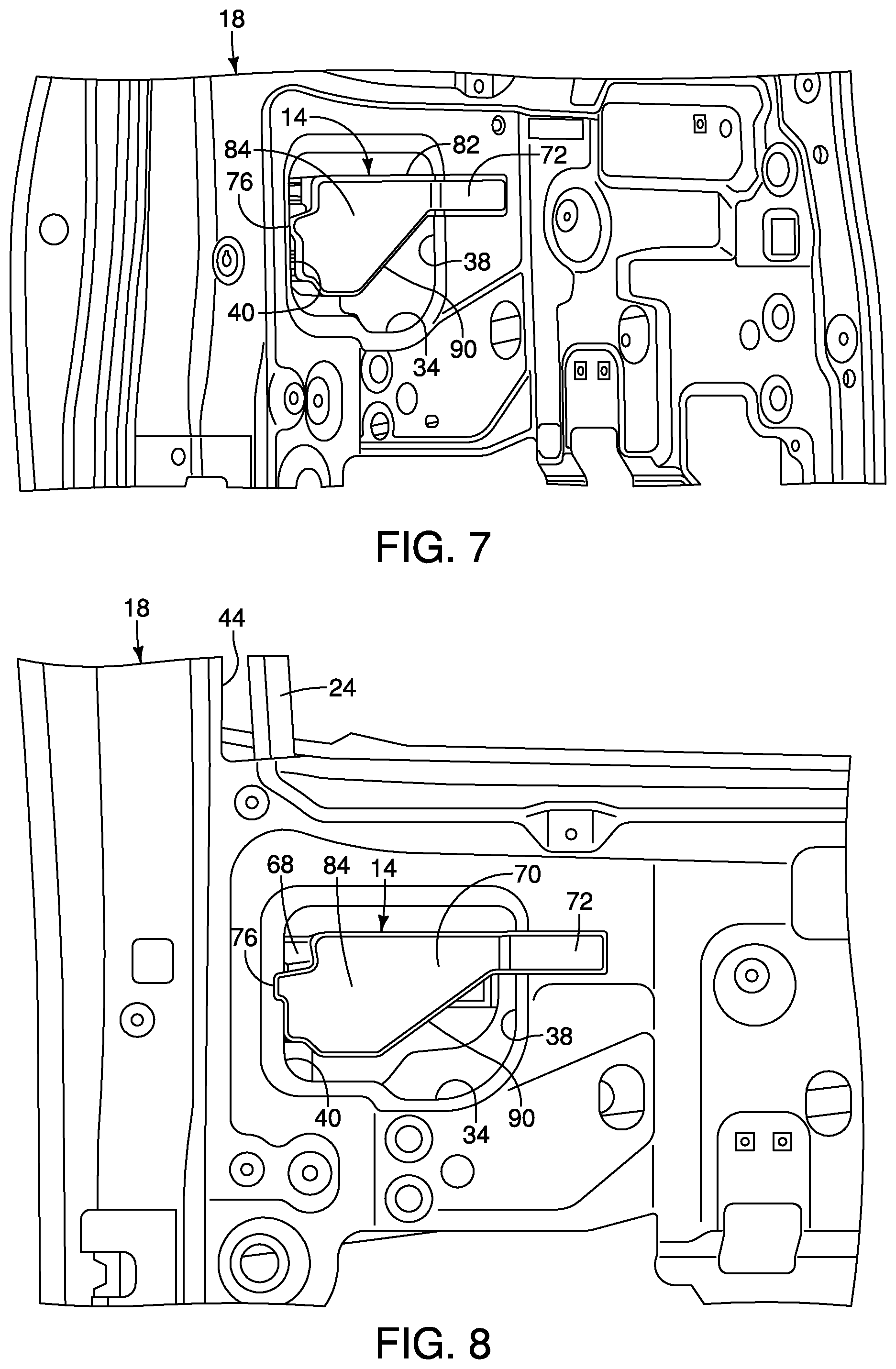 Patent US12311743 Figure 6 – Vehicle door structure