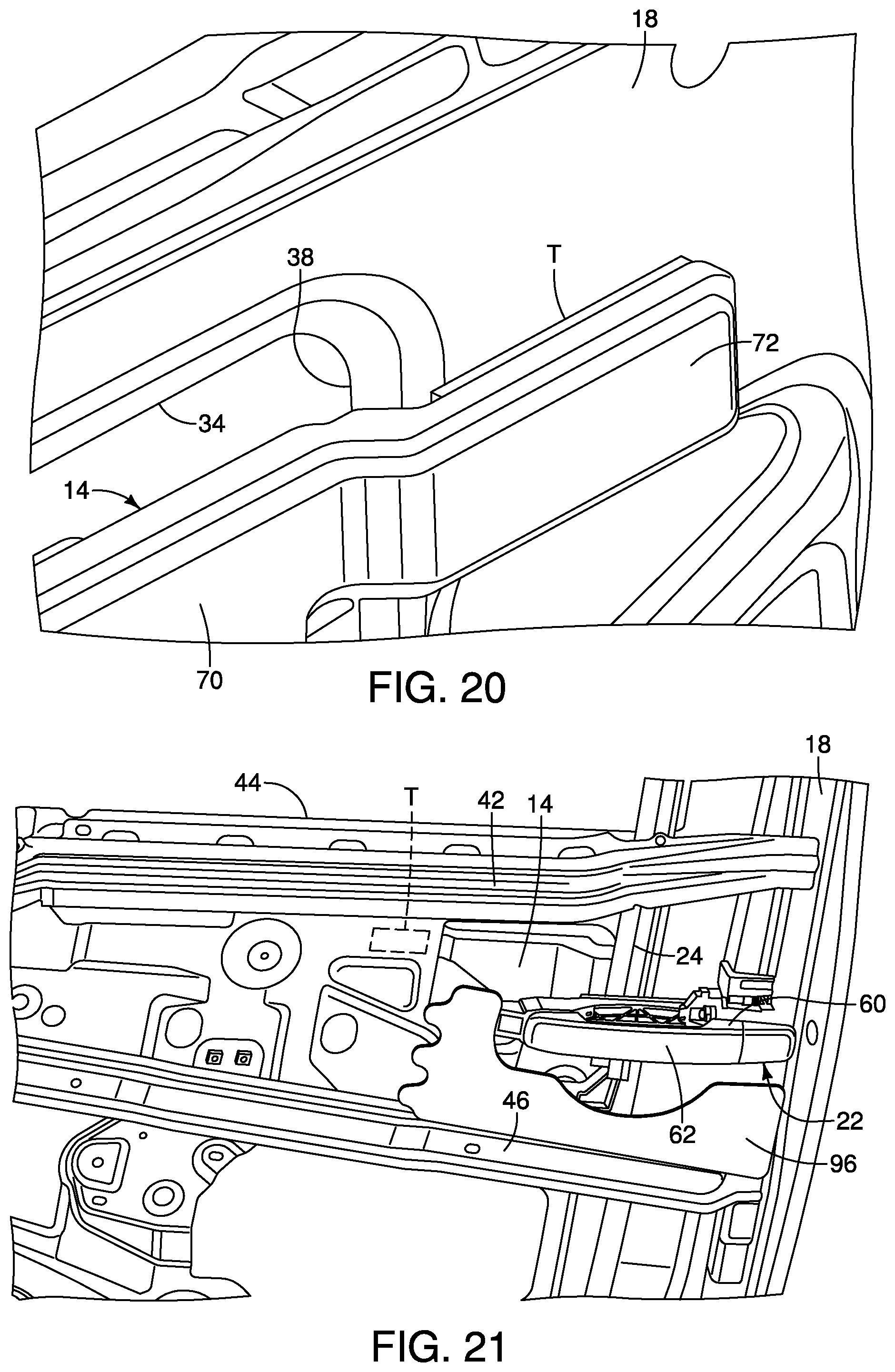 Patent US12311743 Figure 13 – Vehicle door structure