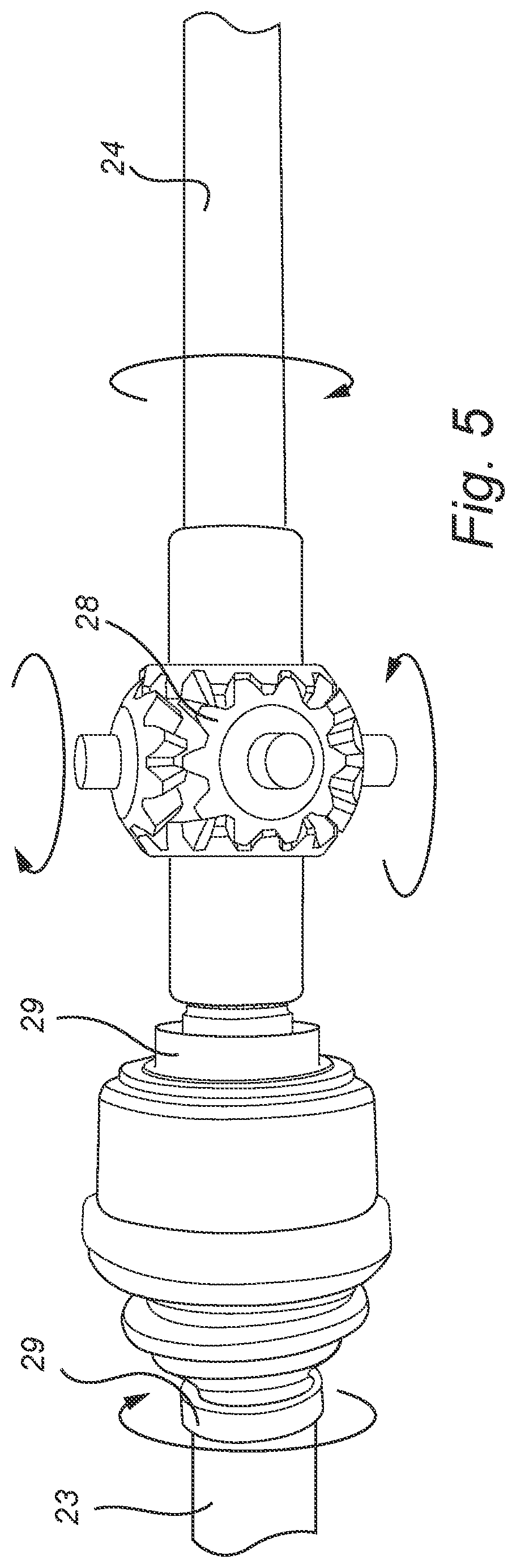 Patent US12311745 Figure 6 – Drive shaft arrangement and a vehicle comprising said arrangement