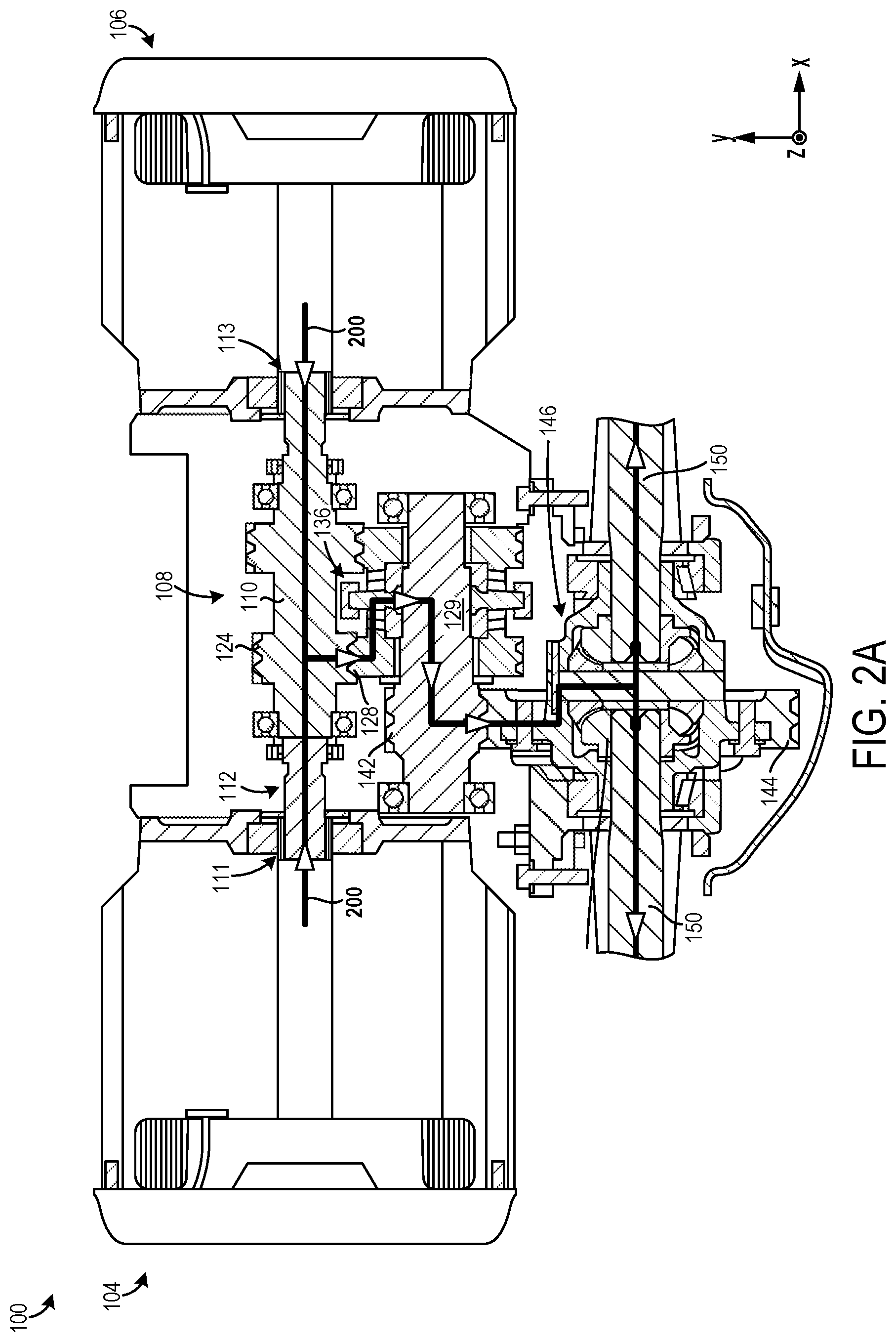 Patent US12311746 Figure 4 – Electric axle and control method