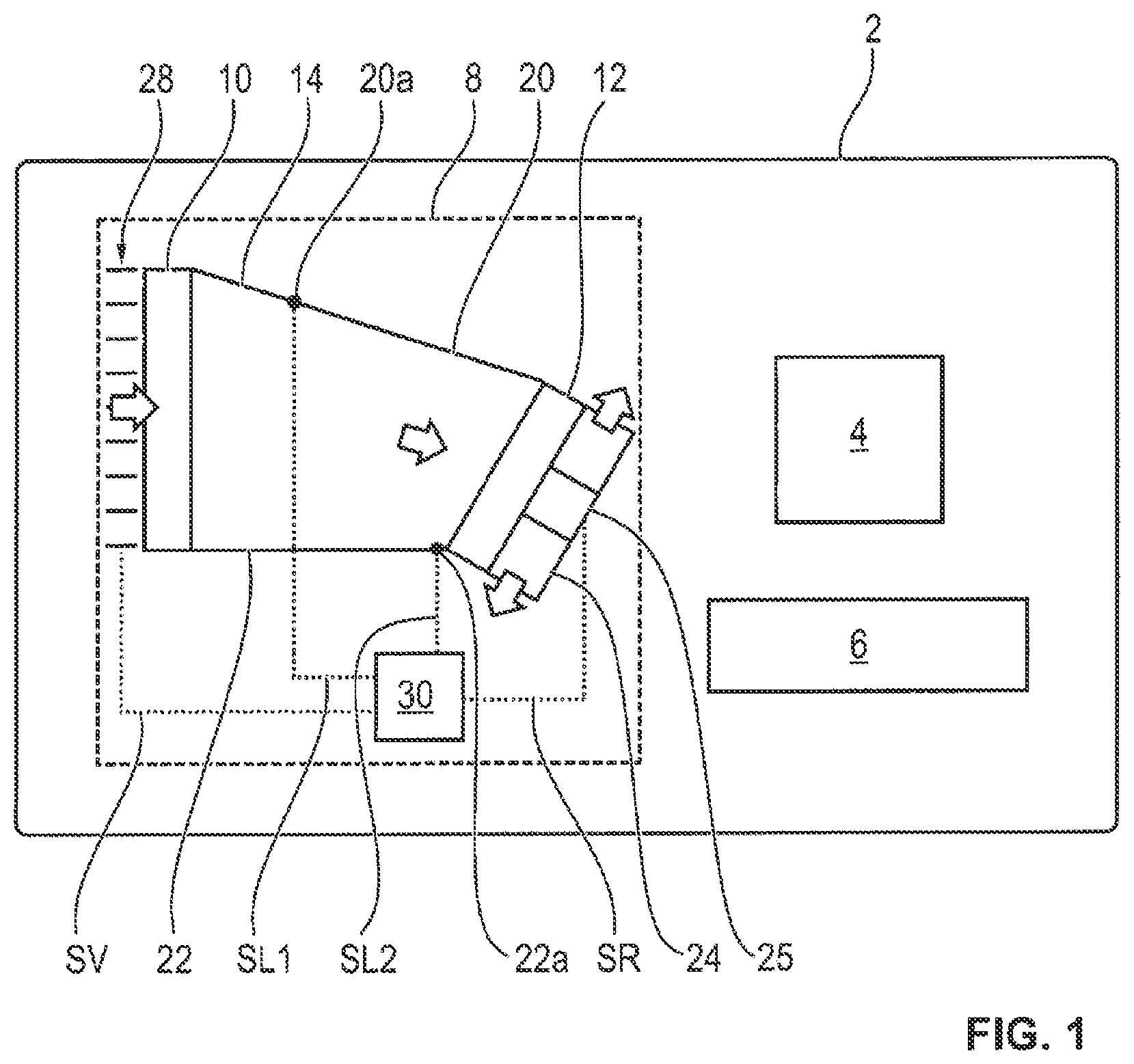 Patent US12311749 Figure 1 – Cooling device for a motor vehicle
