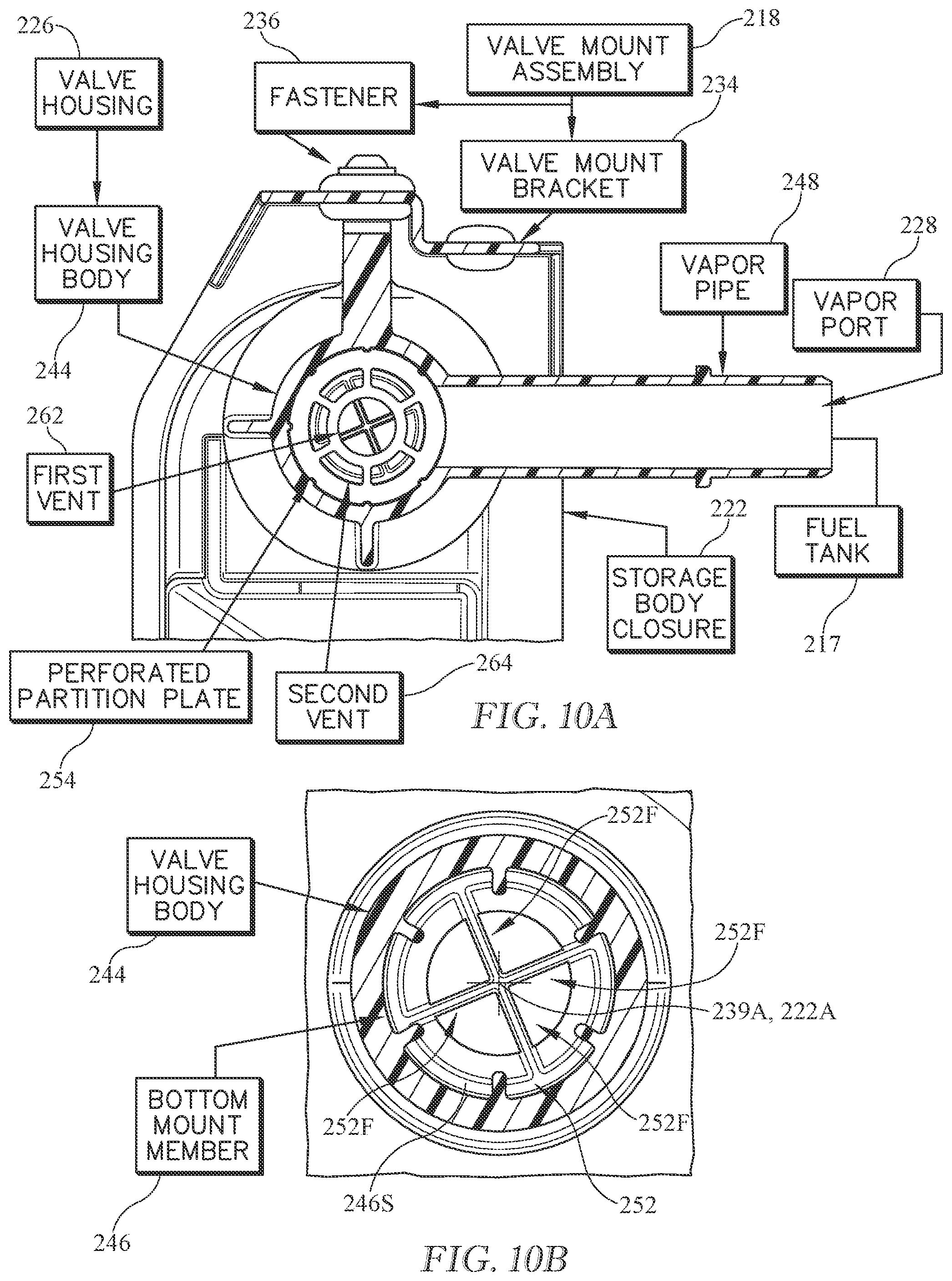 Patent US12311753 Figure 10 – Carbon canister with direct connect fuel tank isolation valve