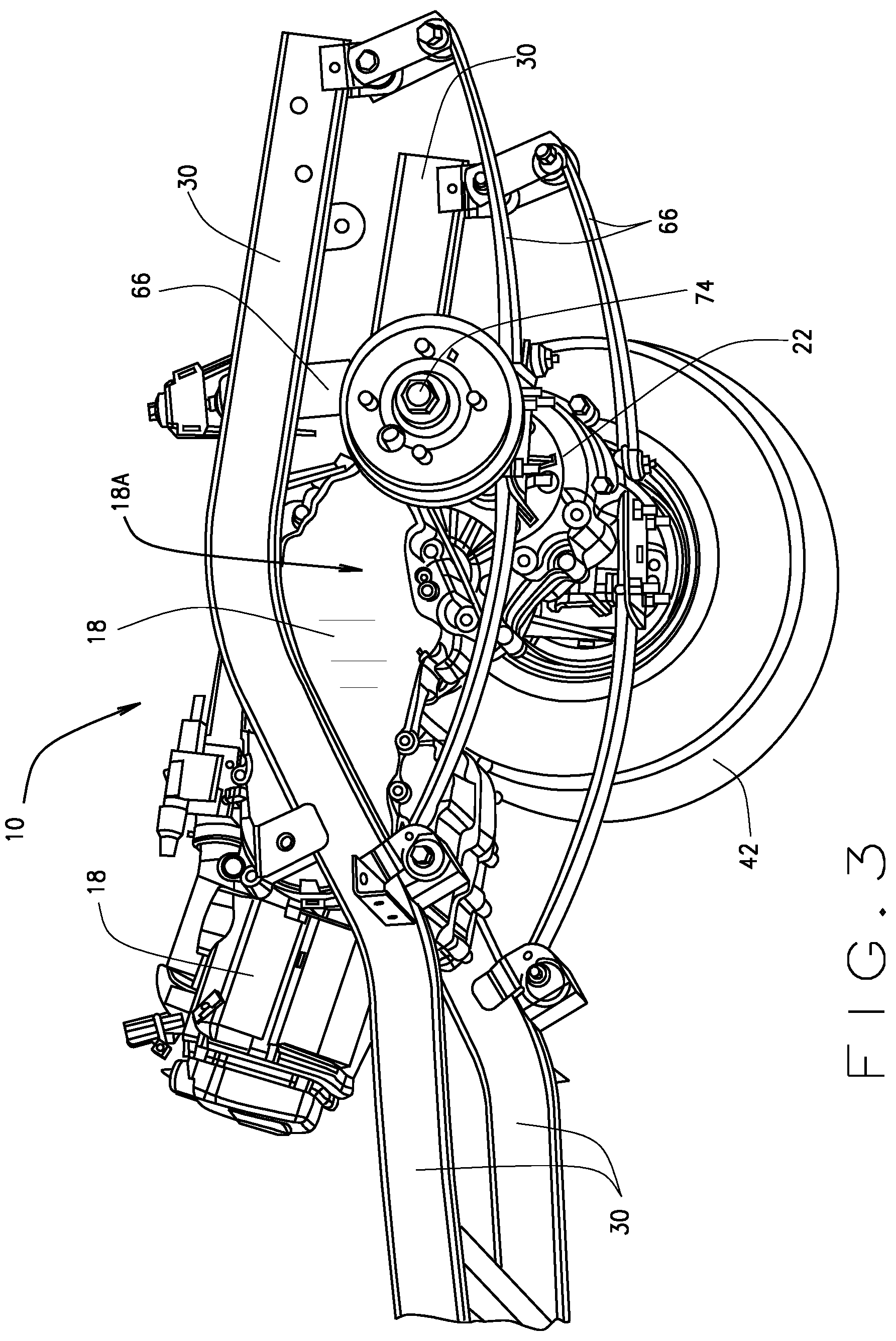 Patent US12311755 Figure 3 – Floating engine powertrain