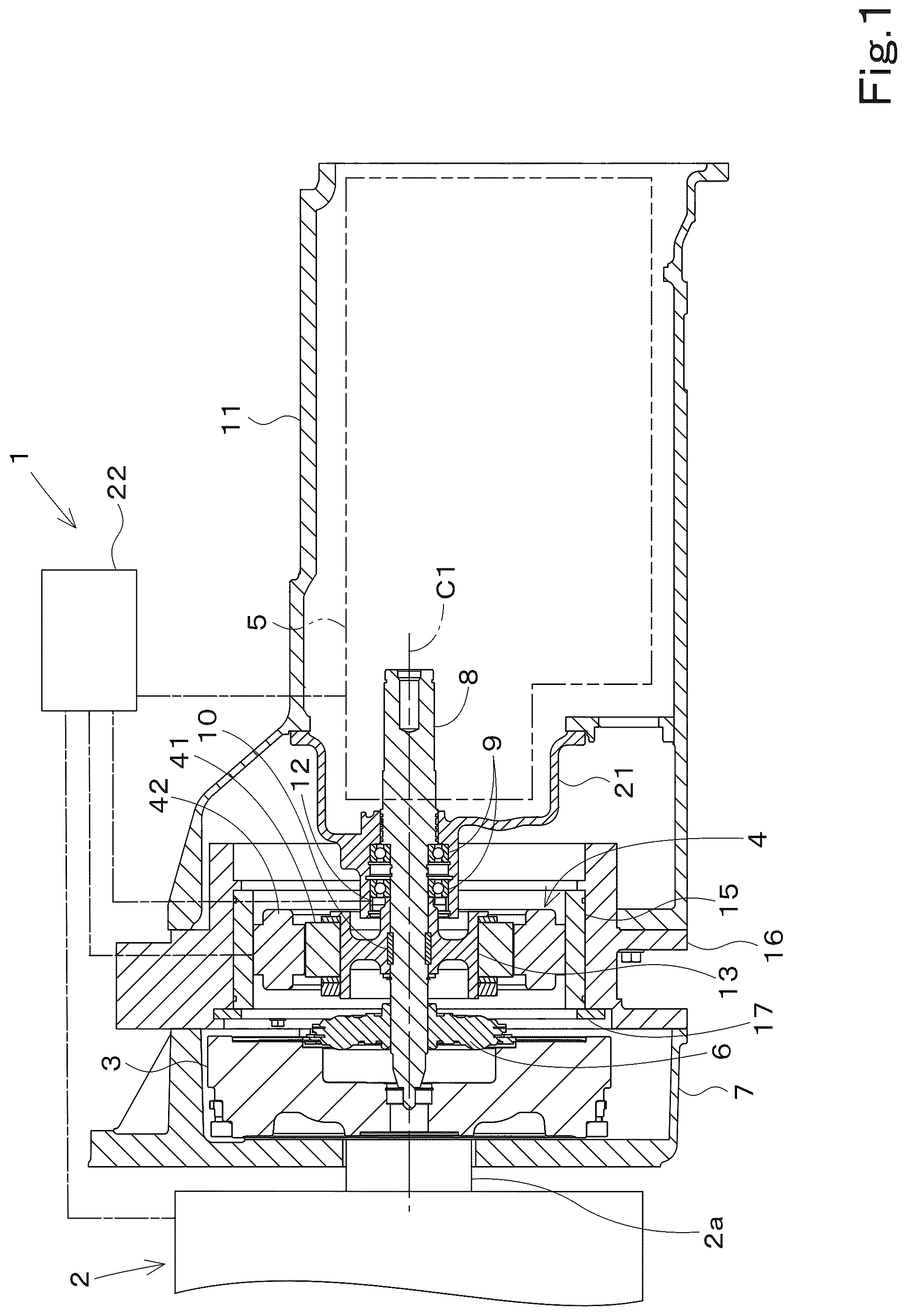 Patent US12311757 Figure 1 – Power transmission mechanism