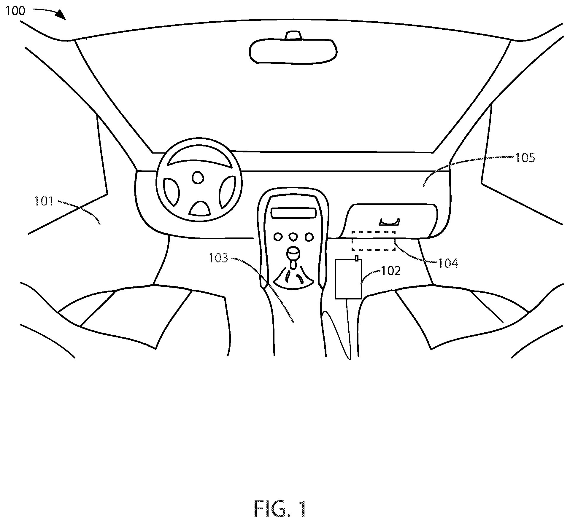 Patent US12311759 Figure 1 – Wireless vehicle interface for immobilization system