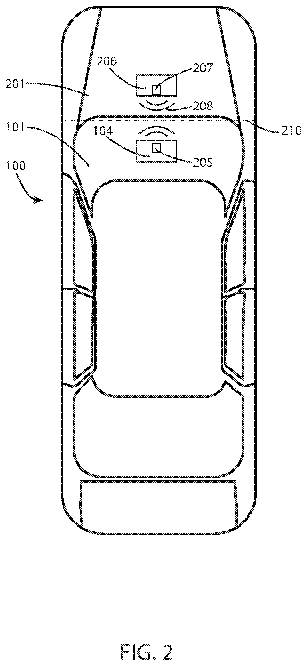 Patent US12311759 Figure 2 – Wireless vehicle interface for immobilization system