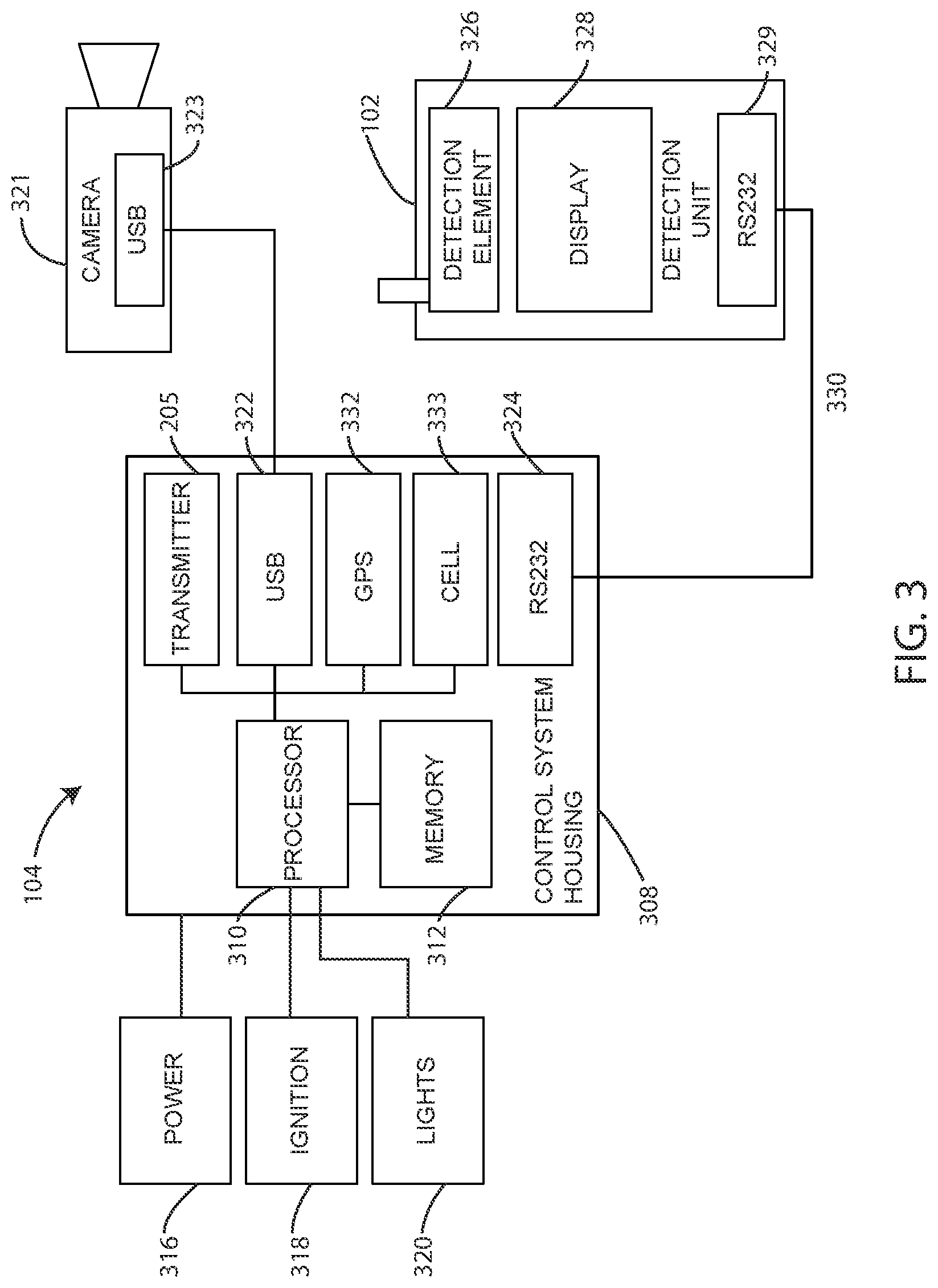 Patent US12311759 Figure 3 – Wireless vehicle interface for immobilization system