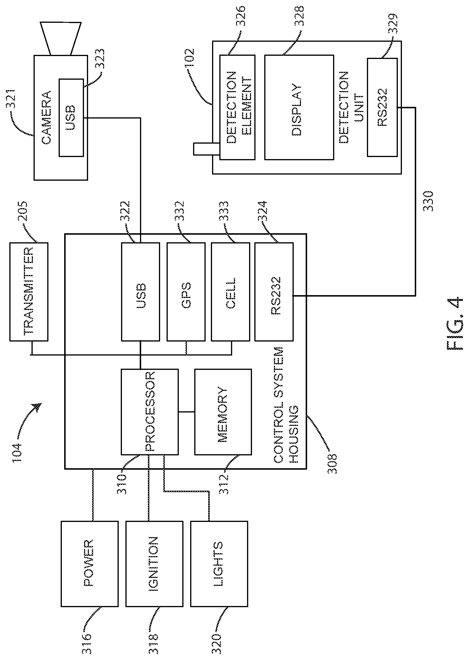Patent US12311759 Figure 4 – Wireless vehicle interface for immobilization system
