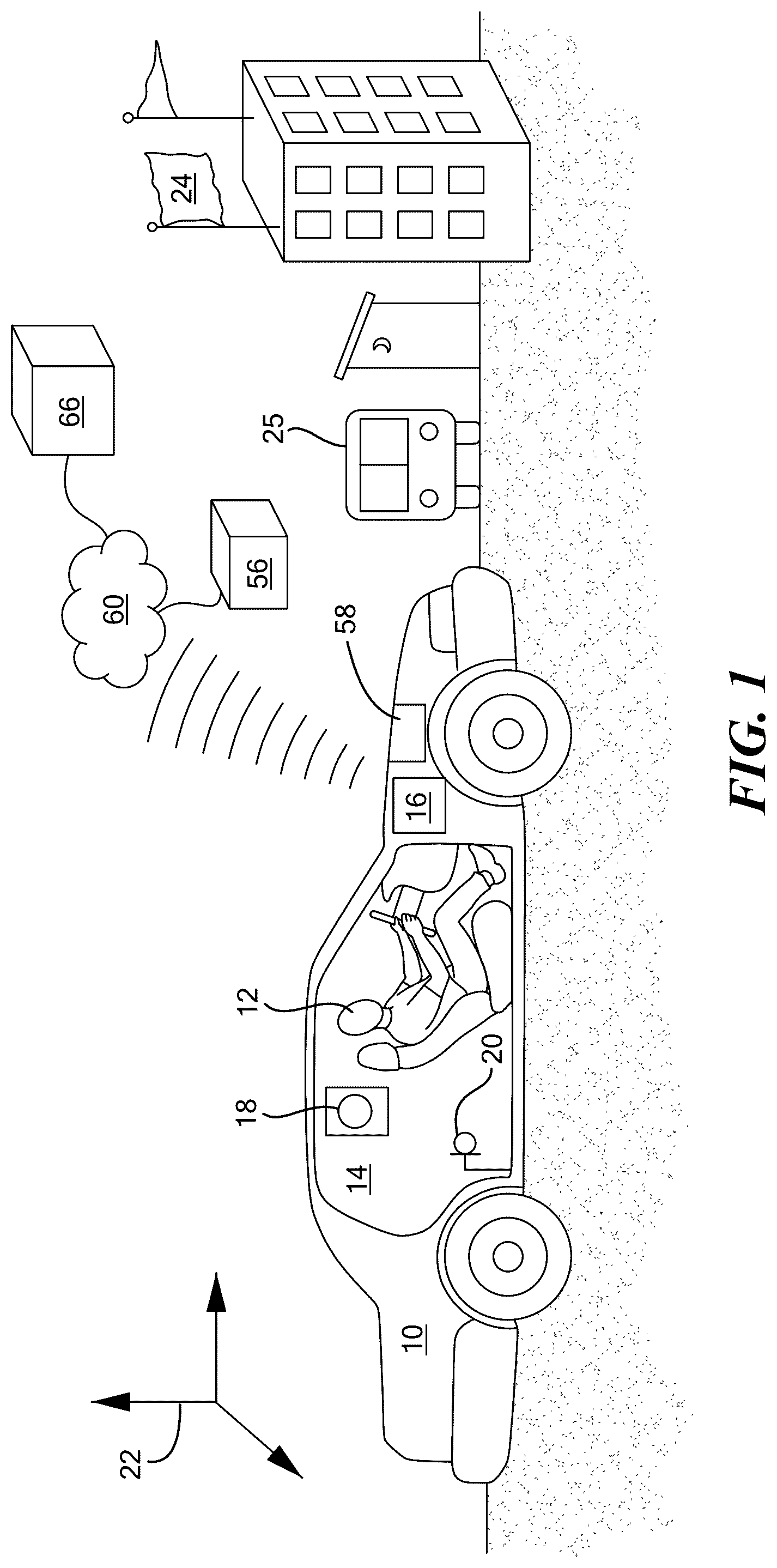 Patent US12311761 Figure 1 – Infotainment system having awareness of local dynamic features