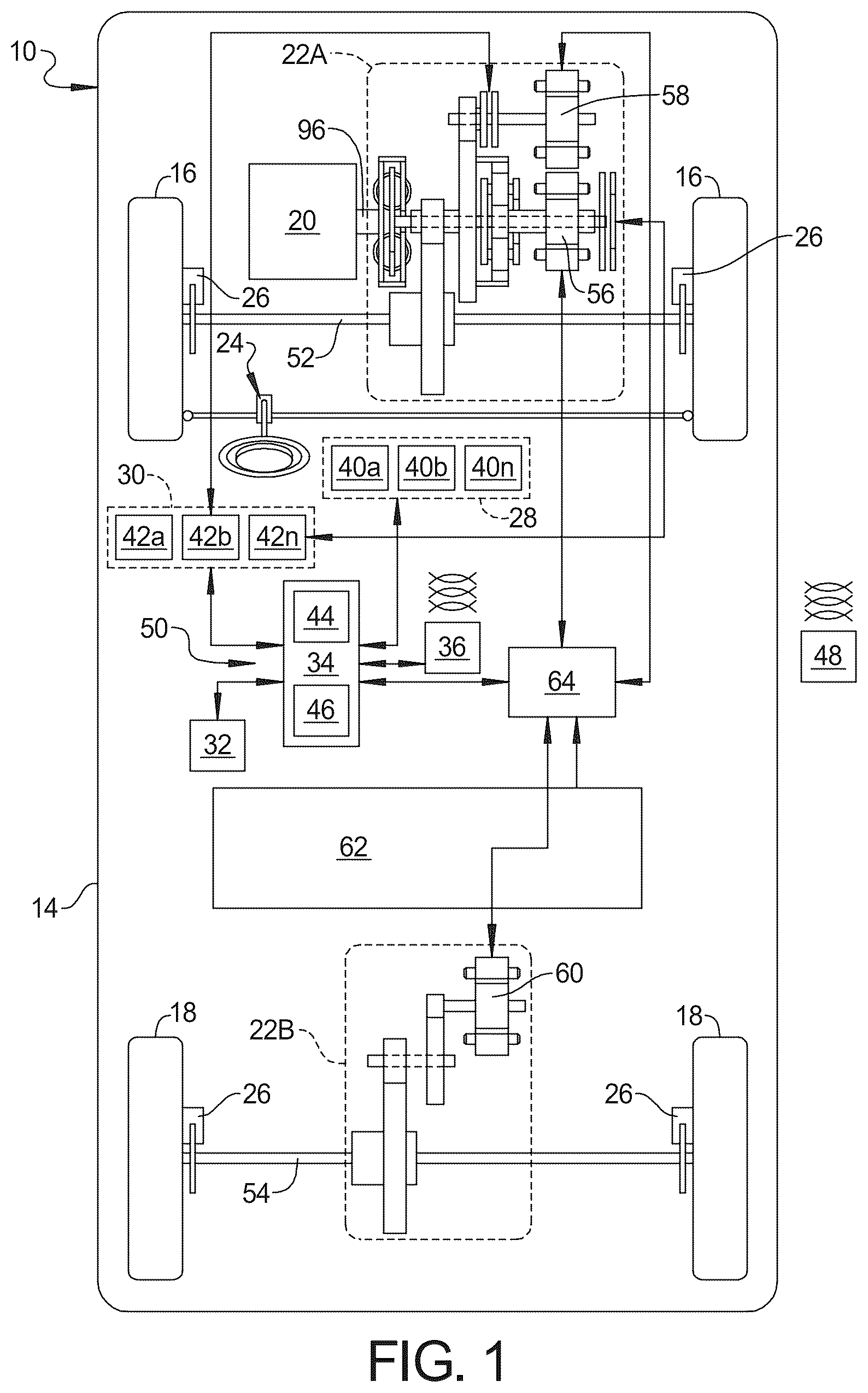 Patent US12311767 Figure 1 – Hybrid propulsion system
