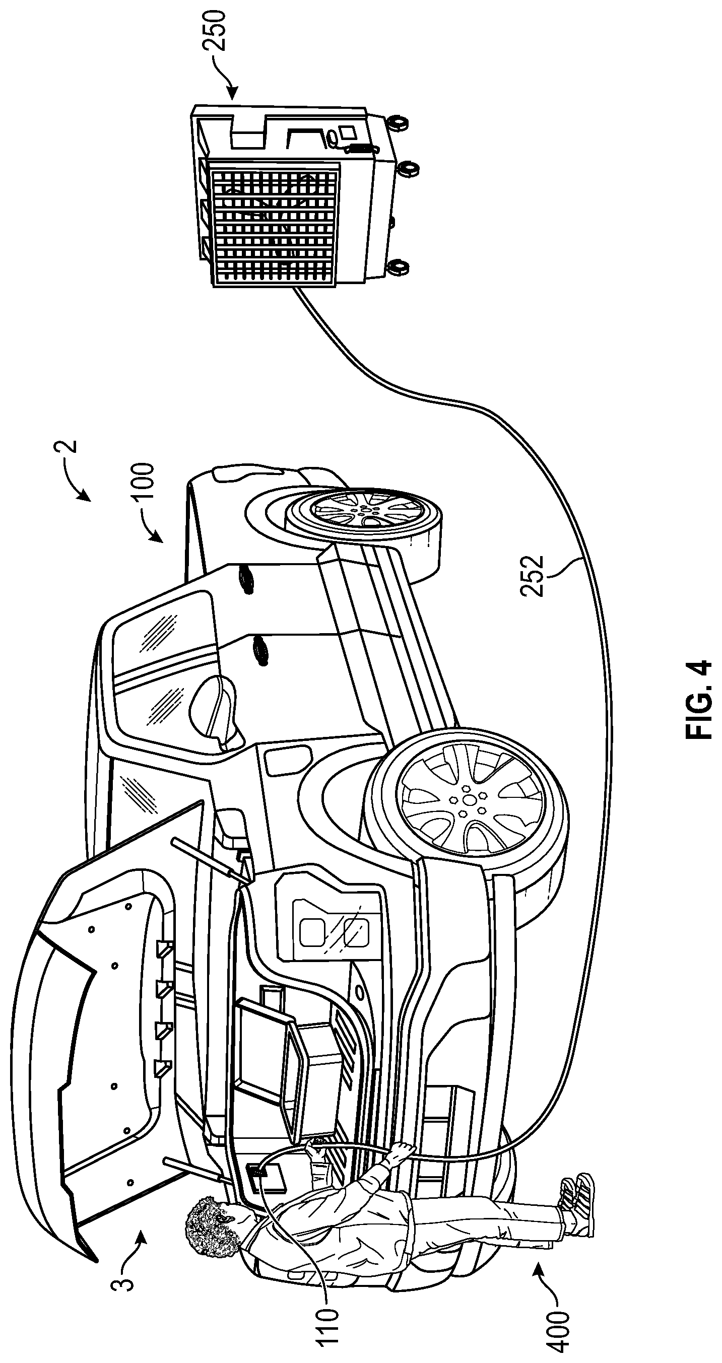 Patent US12311770 Figure 4 – Security mode for vehicle onboard power systems