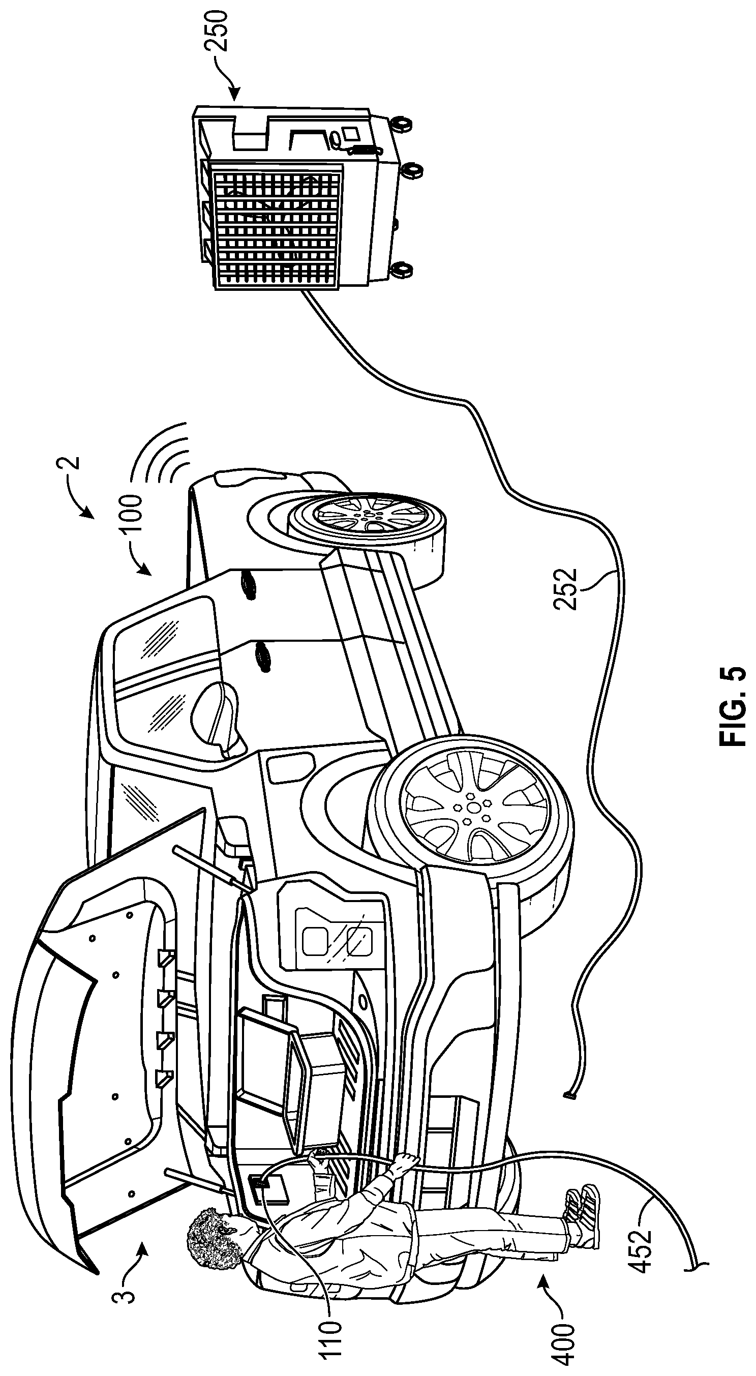 Patent US12311770 Figure 5 – Security mode for vehicle onboard power systems