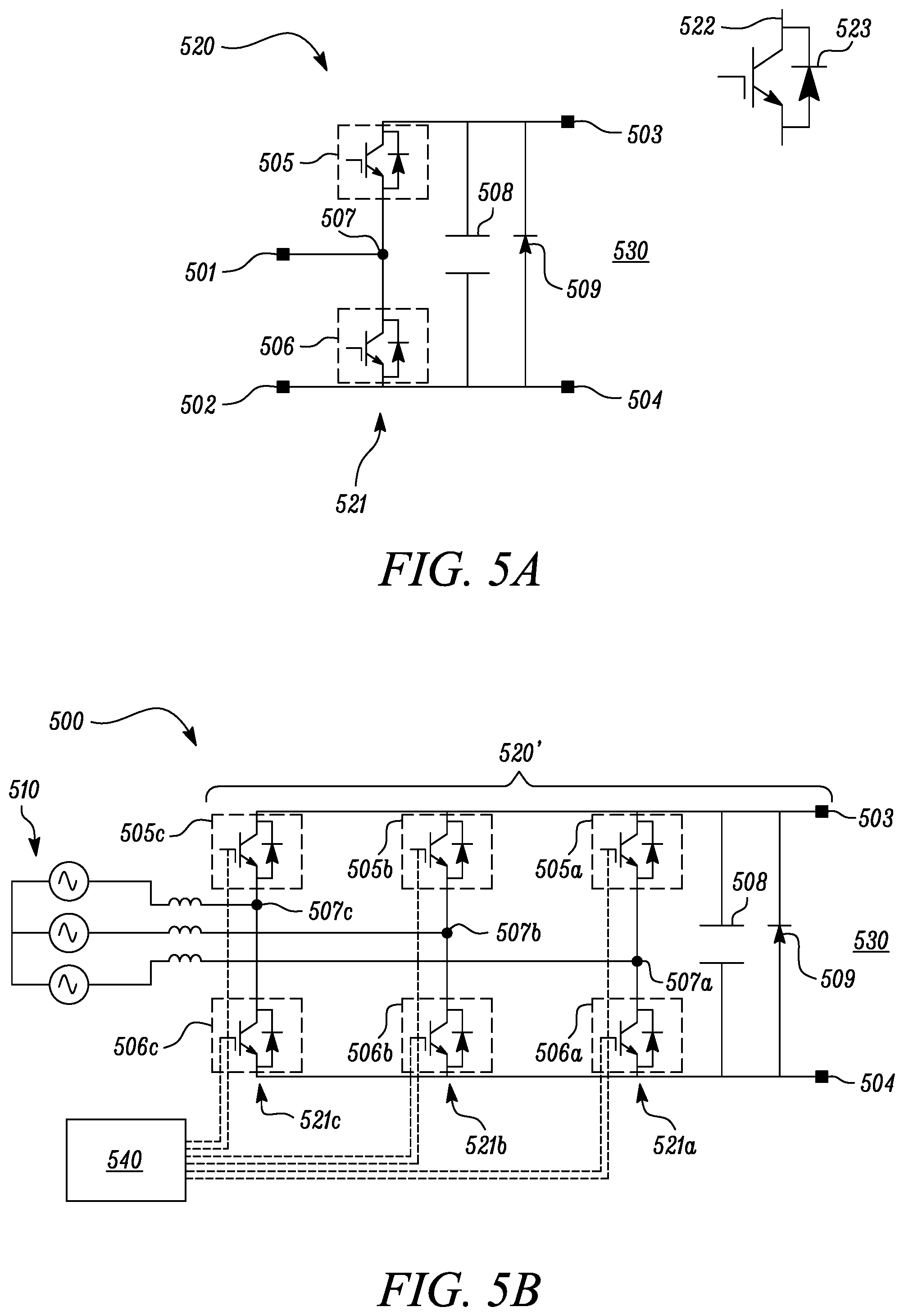 Patent US12311786 Figure 5 – Power electronics converter