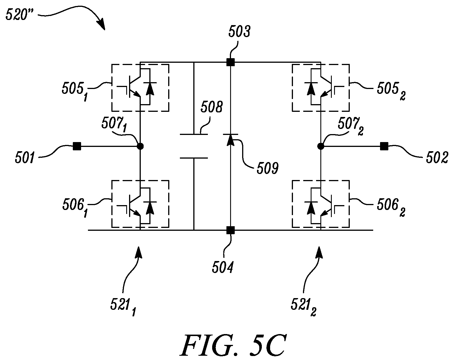 Patent US12311786 Figure 6 – Power electronics converter
