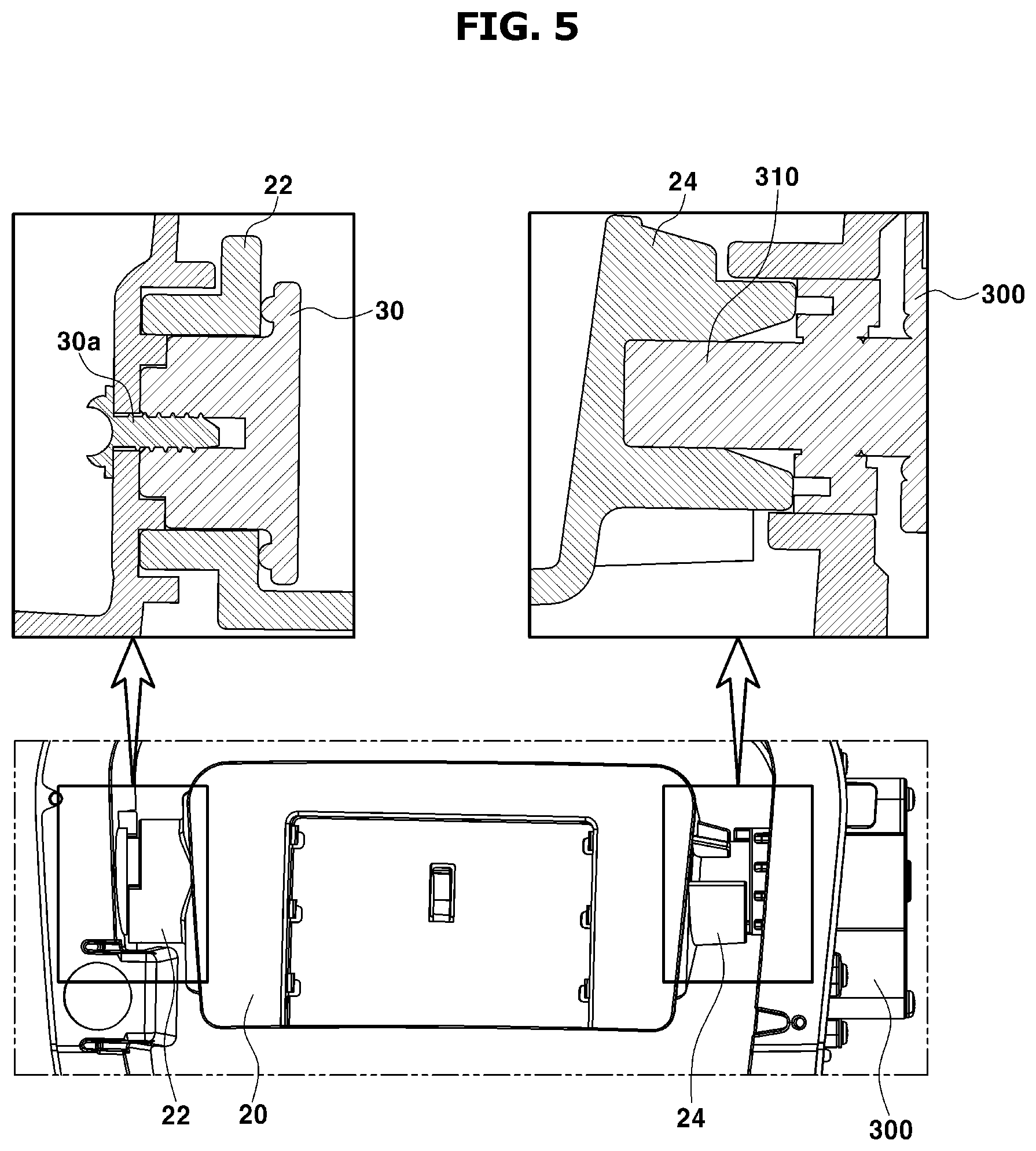 Patent US12311787 Figure 5 – Charging door device for vehicle