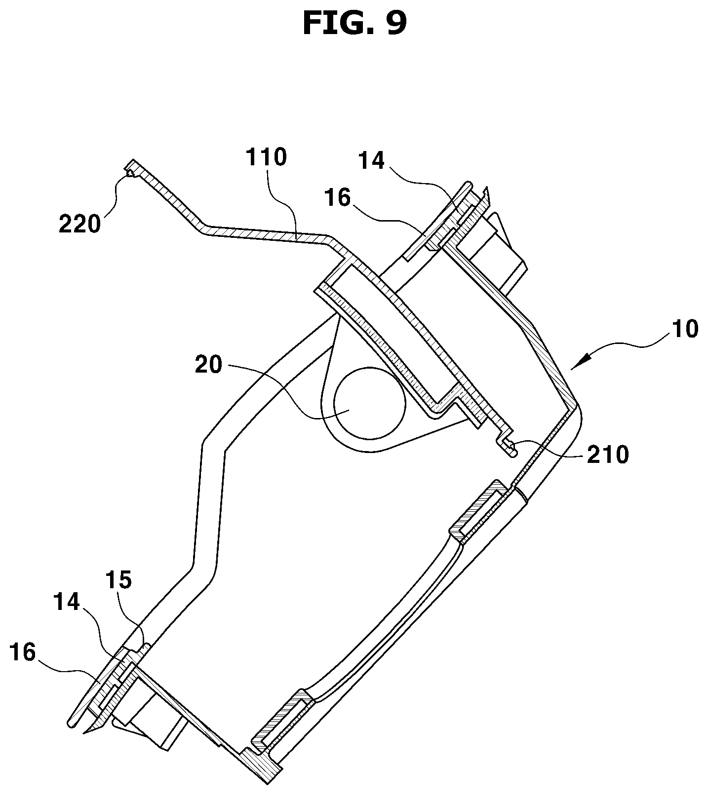 Patent US12311787 Figure 9 – Charging door device for vehicle