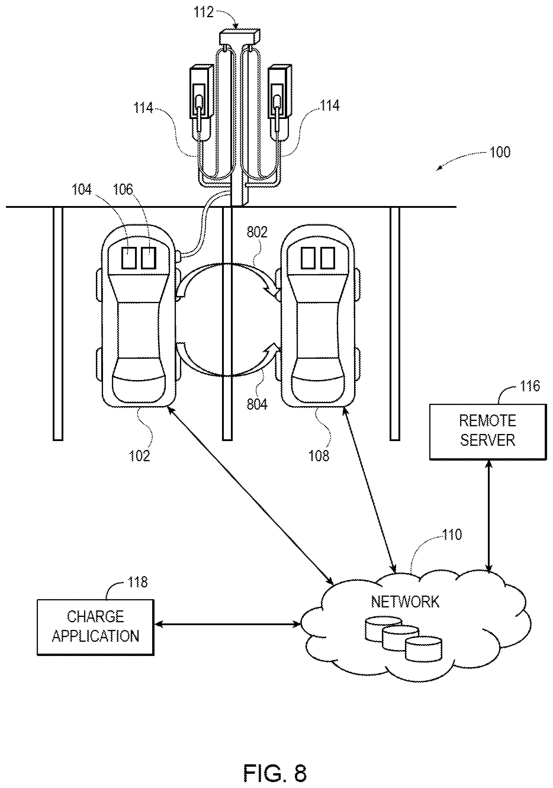 Patent US12311790 Figure 7 – Systems and methods for user negotiation at a multi-vehicle charging station