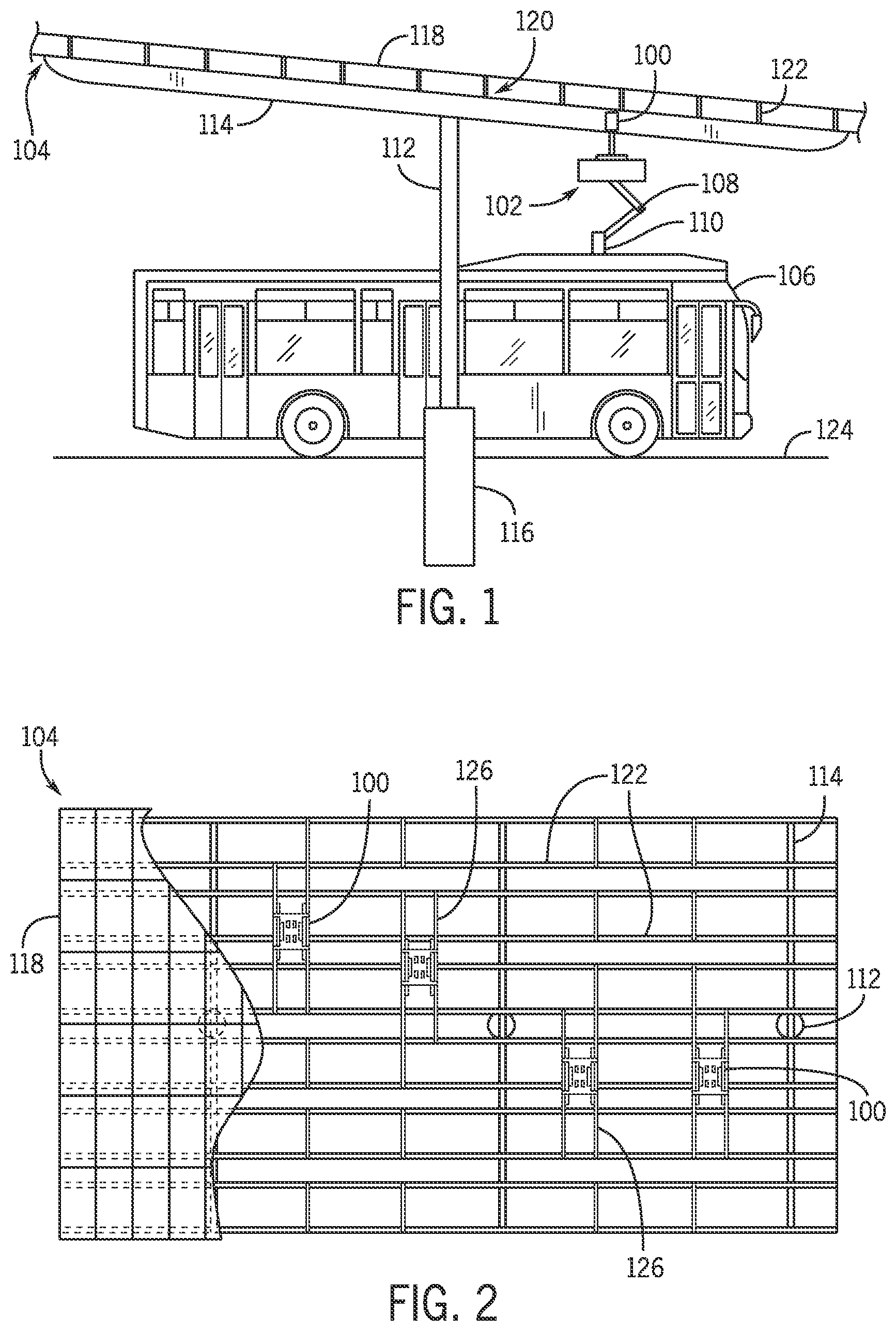 Patent US12311792 Figure 1 – Mounting system for an electric vehicle charging apparatus