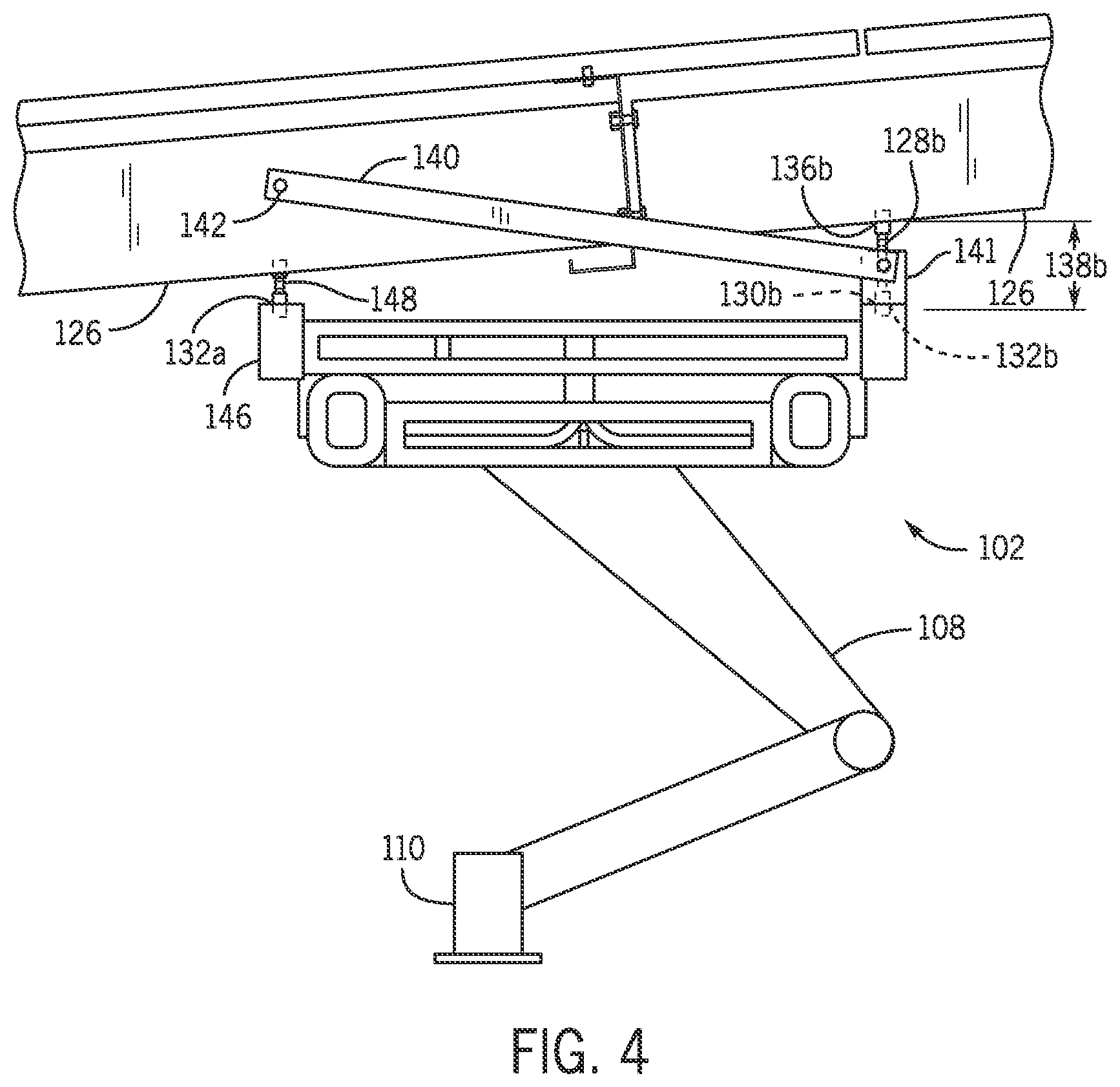 Patent US12311792 Figure 4 – Mounting system for an electric vehicle charging apparatus