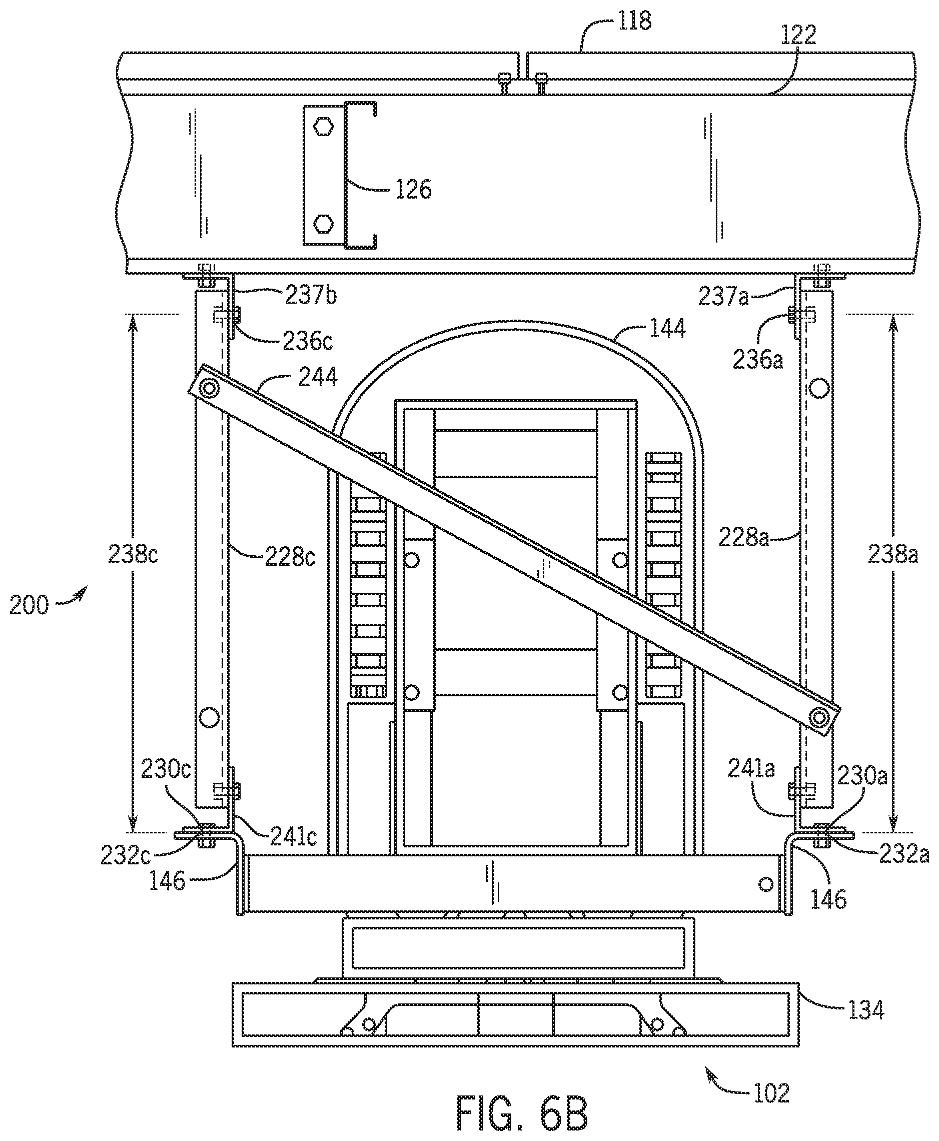 Patent US12311792 Figure 7 – Mounting system for an electric vehicle charging apparatus