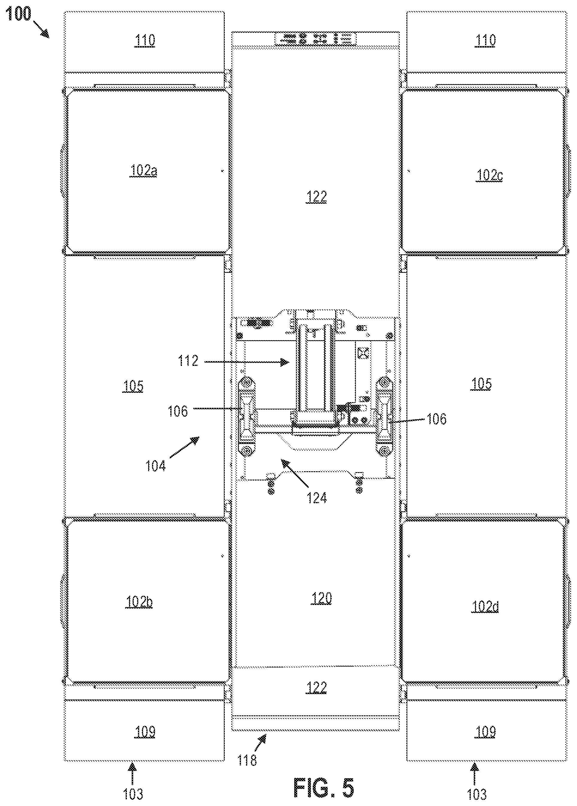 Patent US12311794 Figure 4 – Robot docking stations