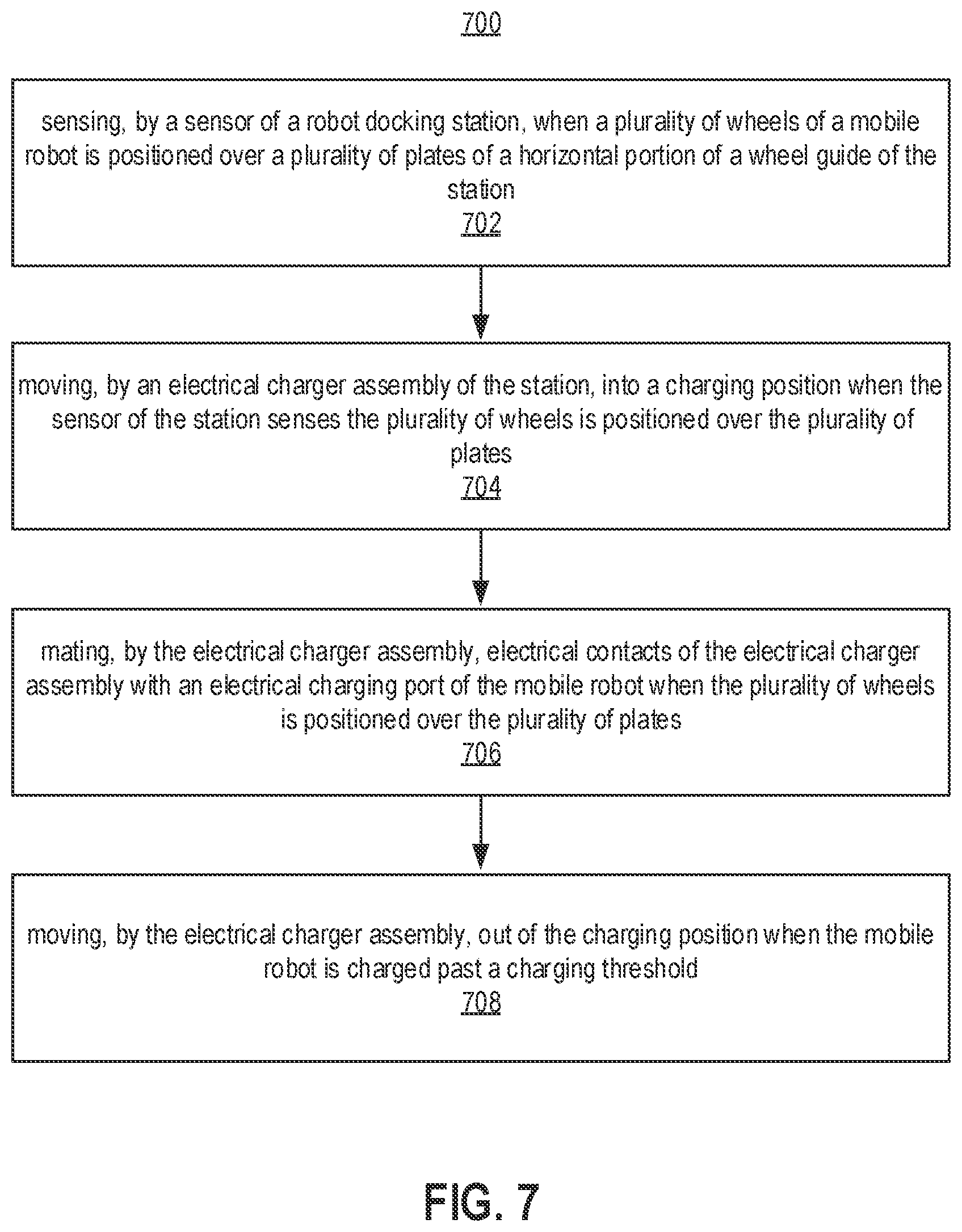 Patent US12311794 Figure 6 – Robot docking stations