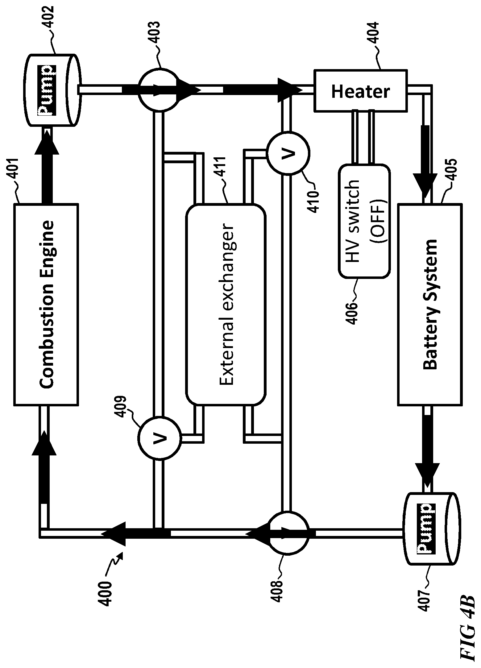 Patent US12311805 Figure 8 – Thermal management system for vehicles with an electric powertrain