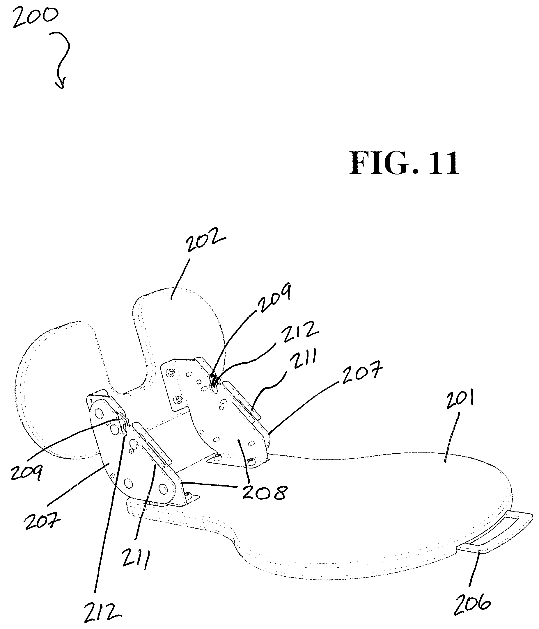 Patent US12311809 Figure 11 – Child safety seat
