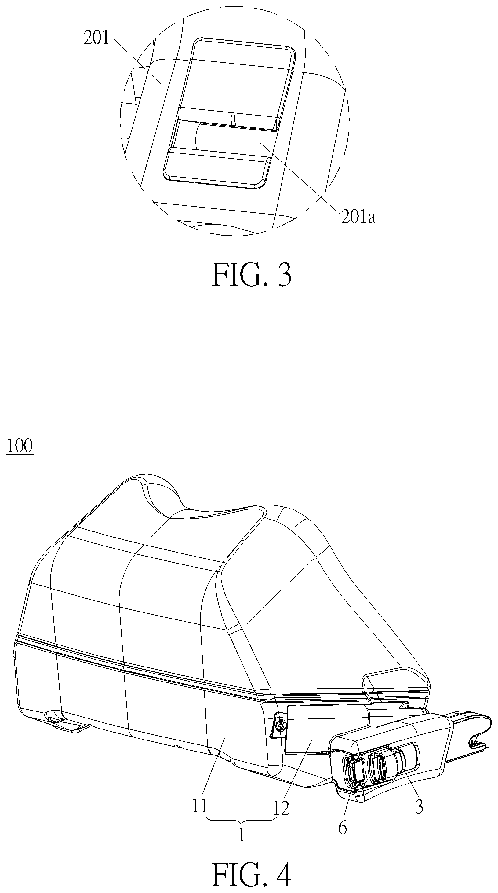 Patent US12311813 Figure 3 – Accessory and infant seat having accessory