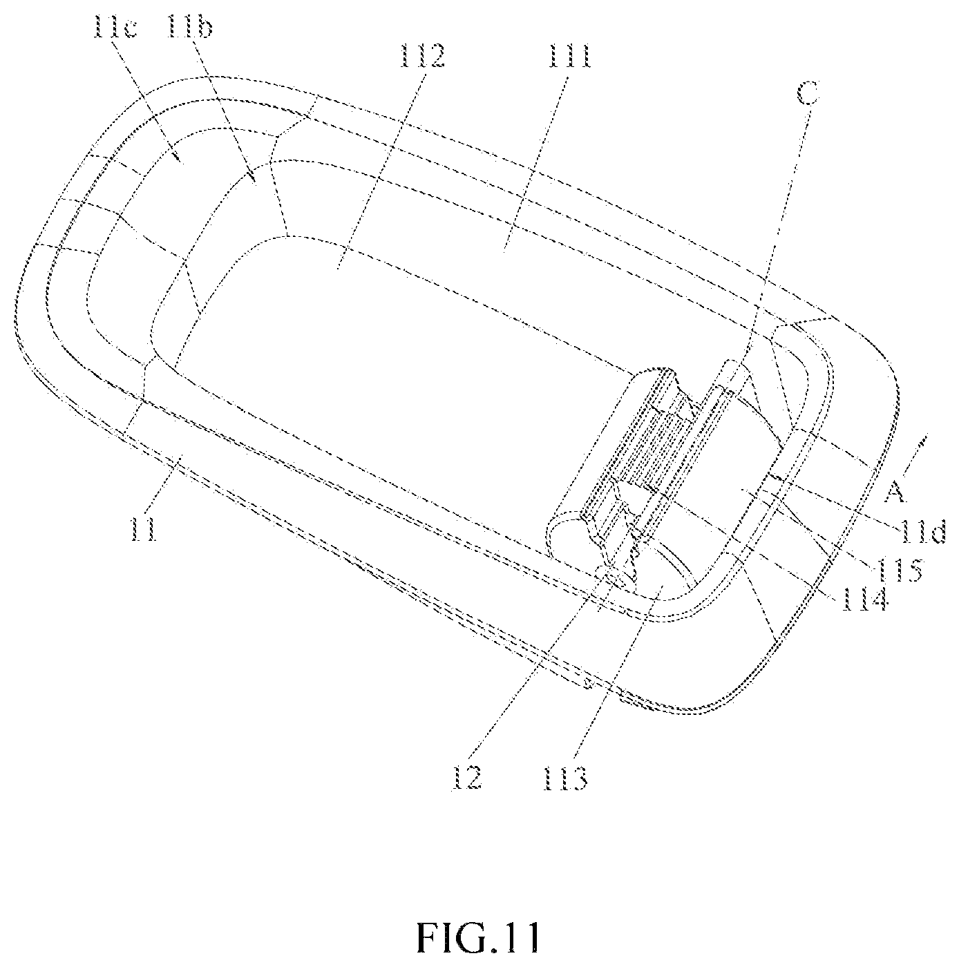 Patent US12311816 Figure 11 – Child safety seat and side impact protection device thereof