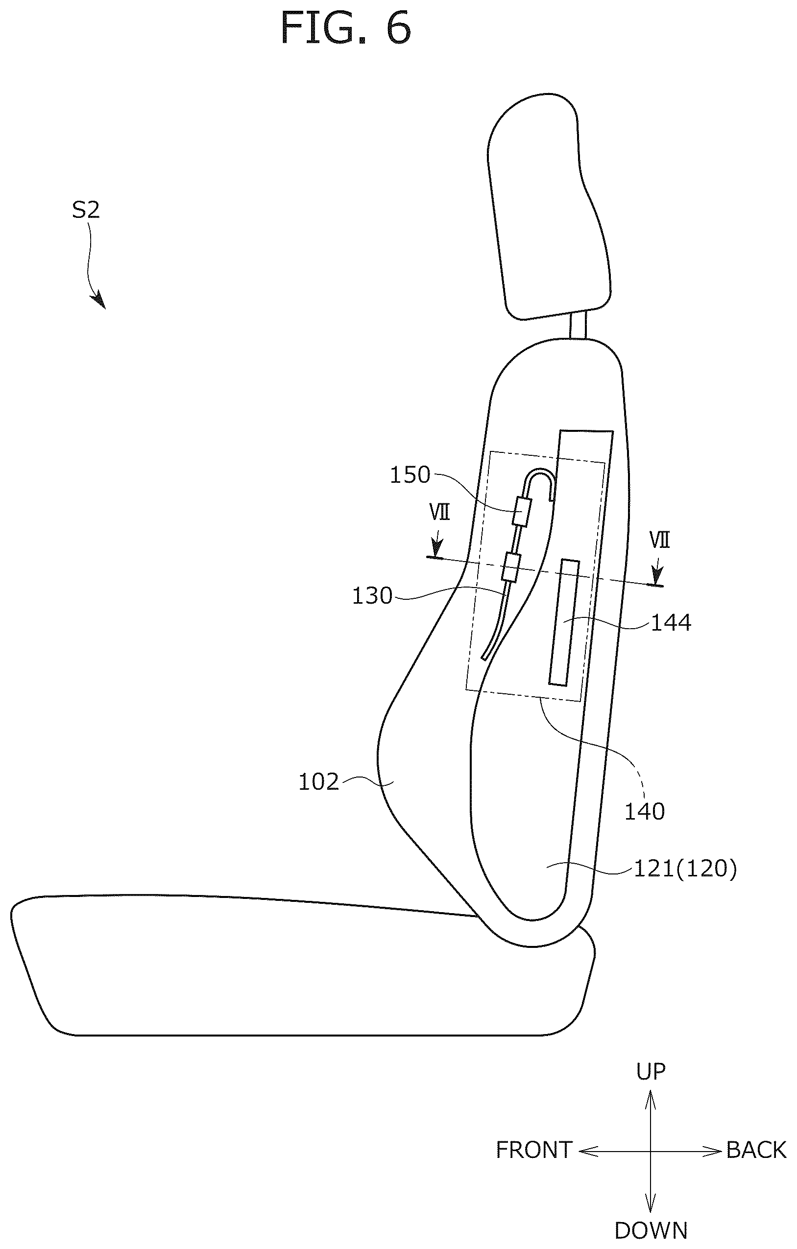 Patent US12311817 Figure 8 – Conveyance seat